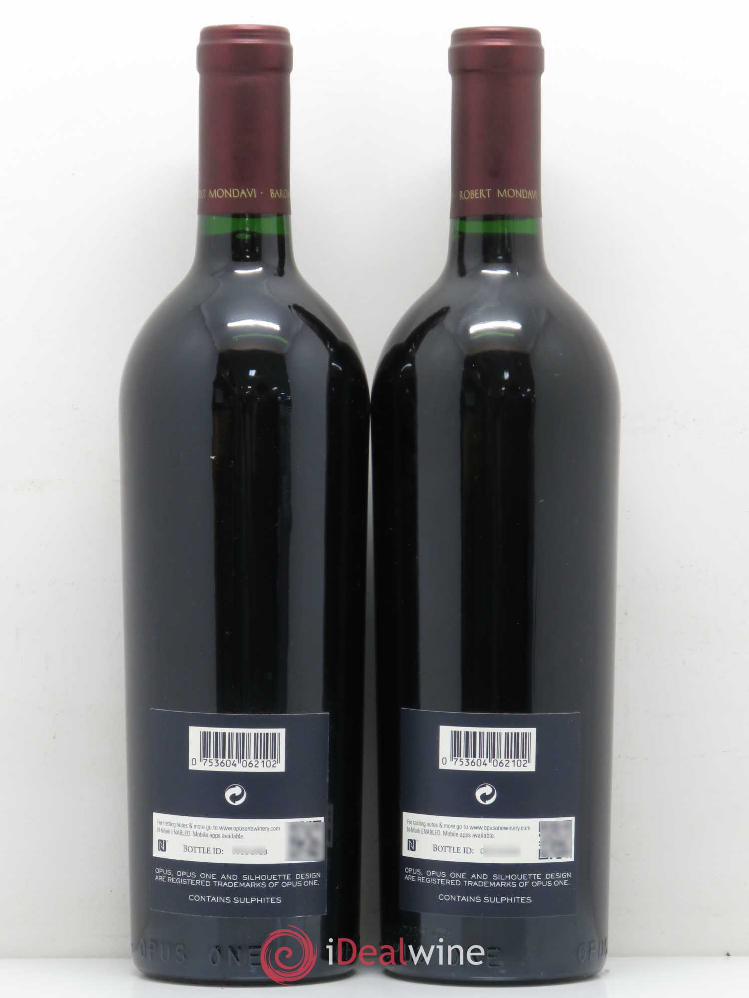 Napa Valley Opus One Robert Mondavi 2010 - Lot de 2 bouteilles - 1