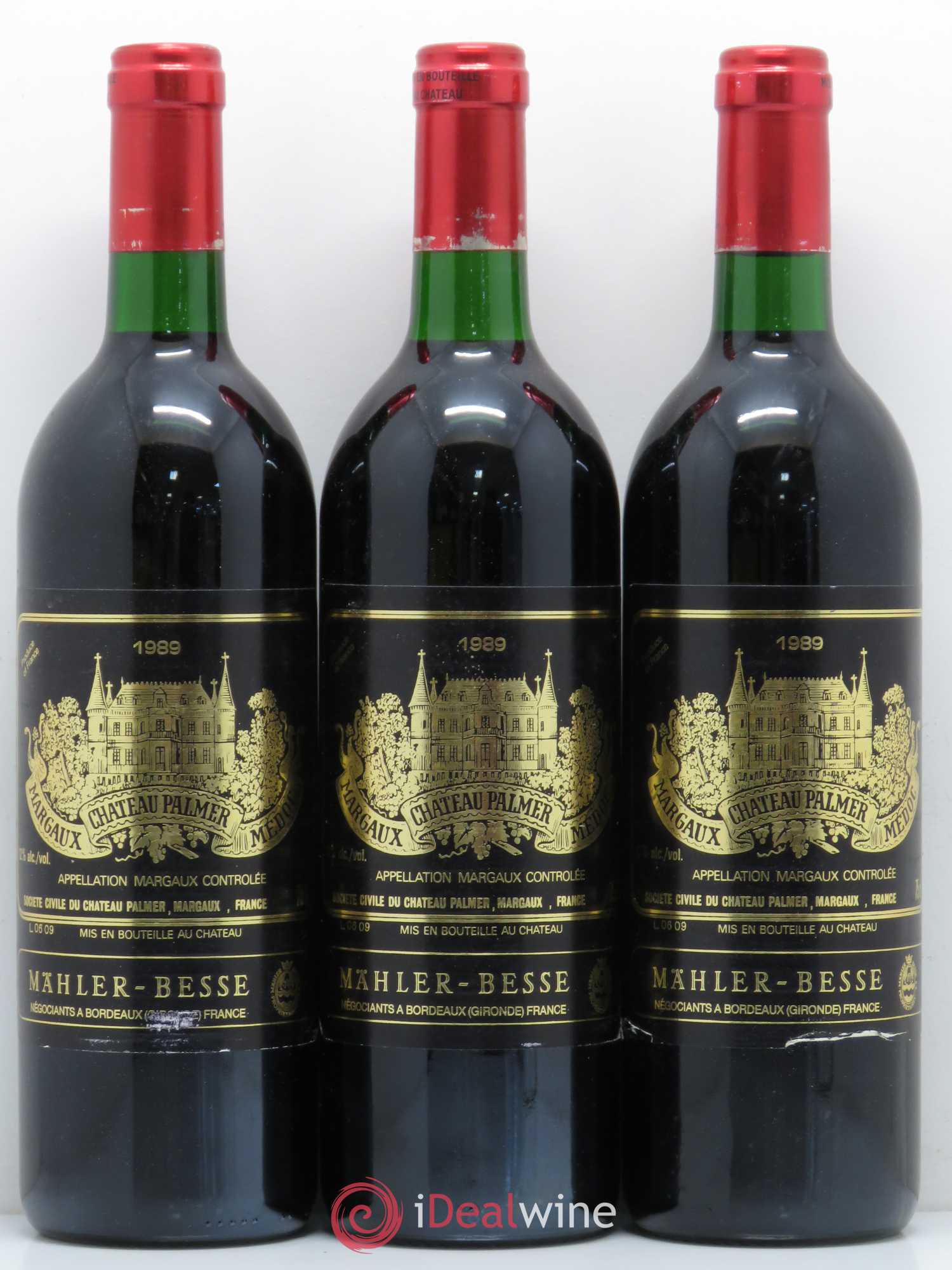 Château Palmer 3ème Grand Cru Classé 1989 - Lot de 6 bouteilles - 2