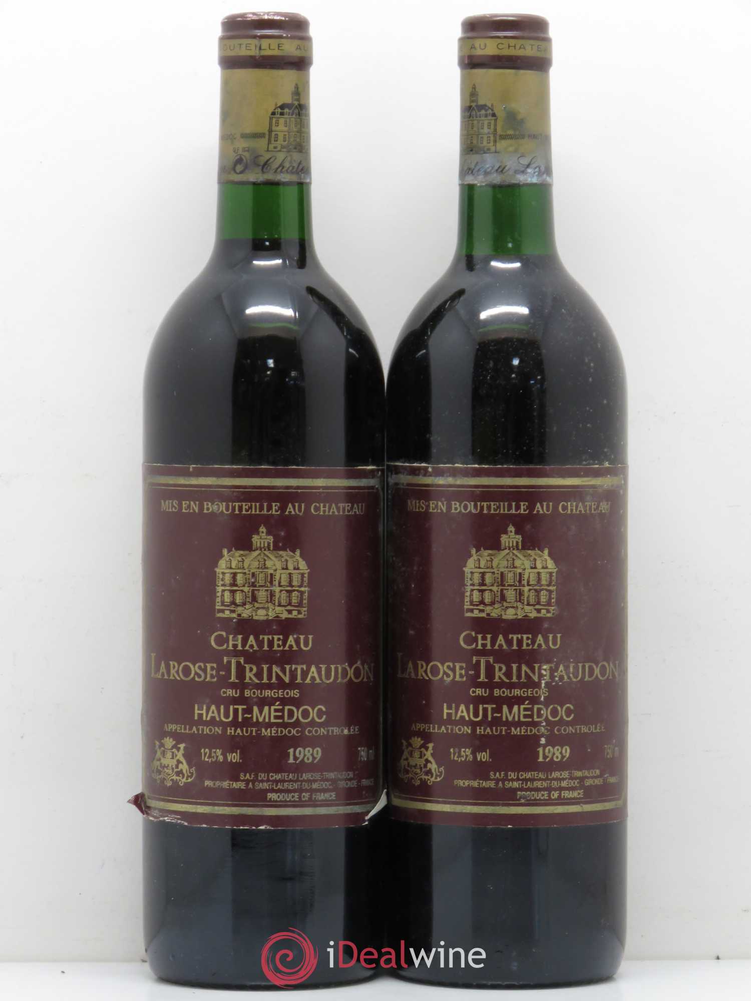 Château Larose Trintaudon Cru Bourgeois 1989 - Lot de 2 bouteilles - 0