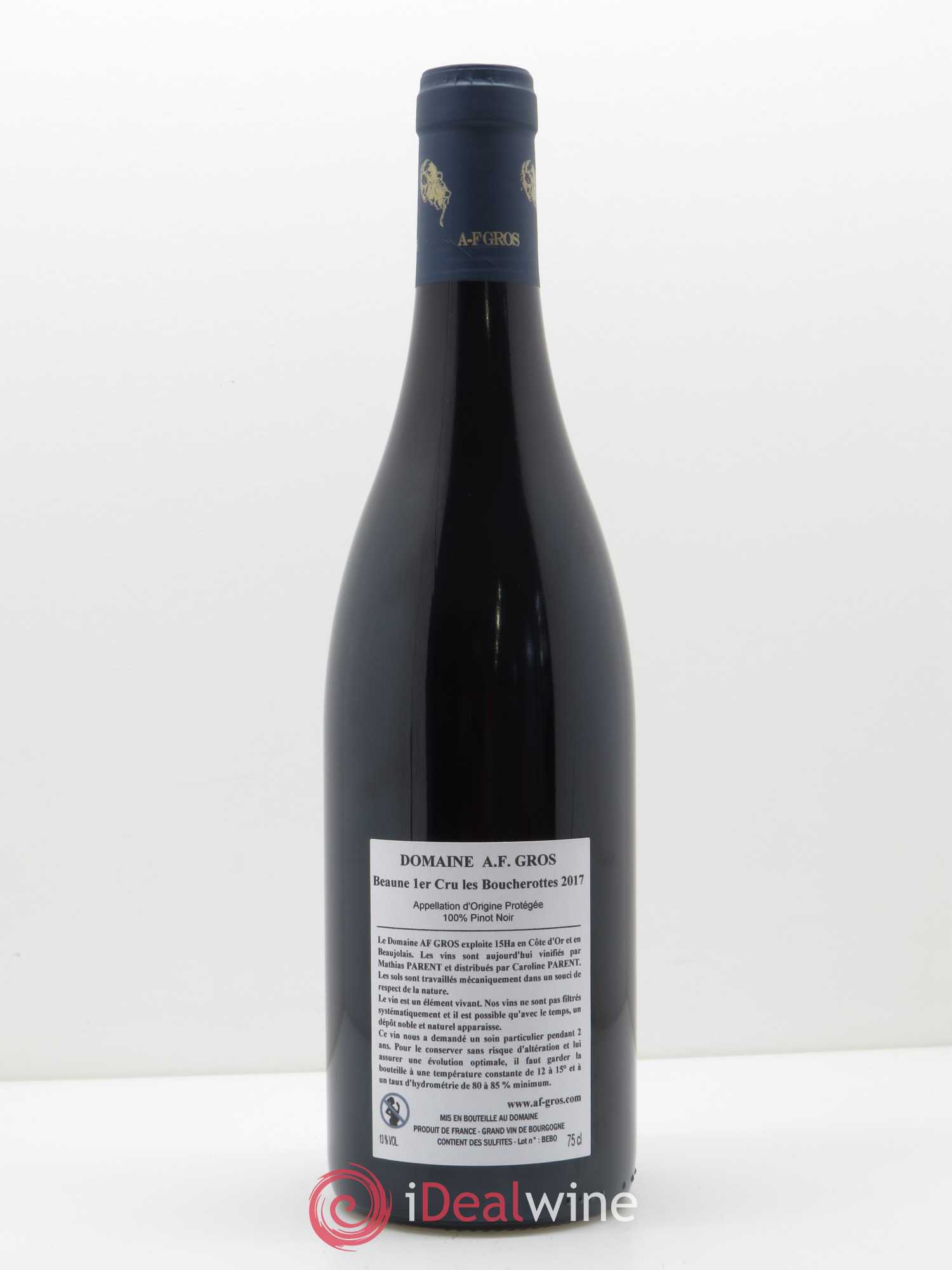 Beaune 1er Cru Les Boucherottes A.-F. Gros 2017 - Lot de 1 bouteille - 1
