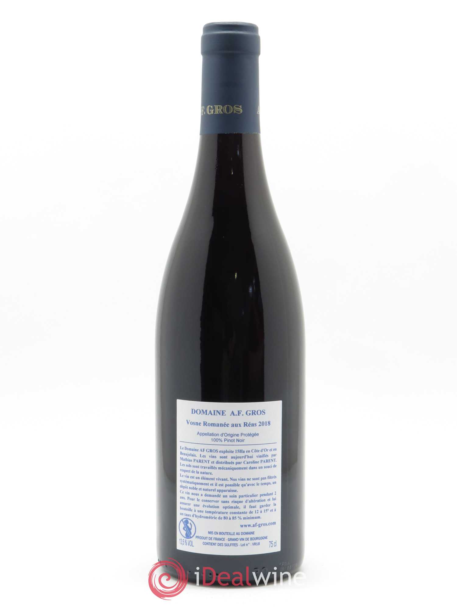 Vosne-Romanée Aux Reas A.-F. Gros 2018 - Lot de 1 bouteille - 1