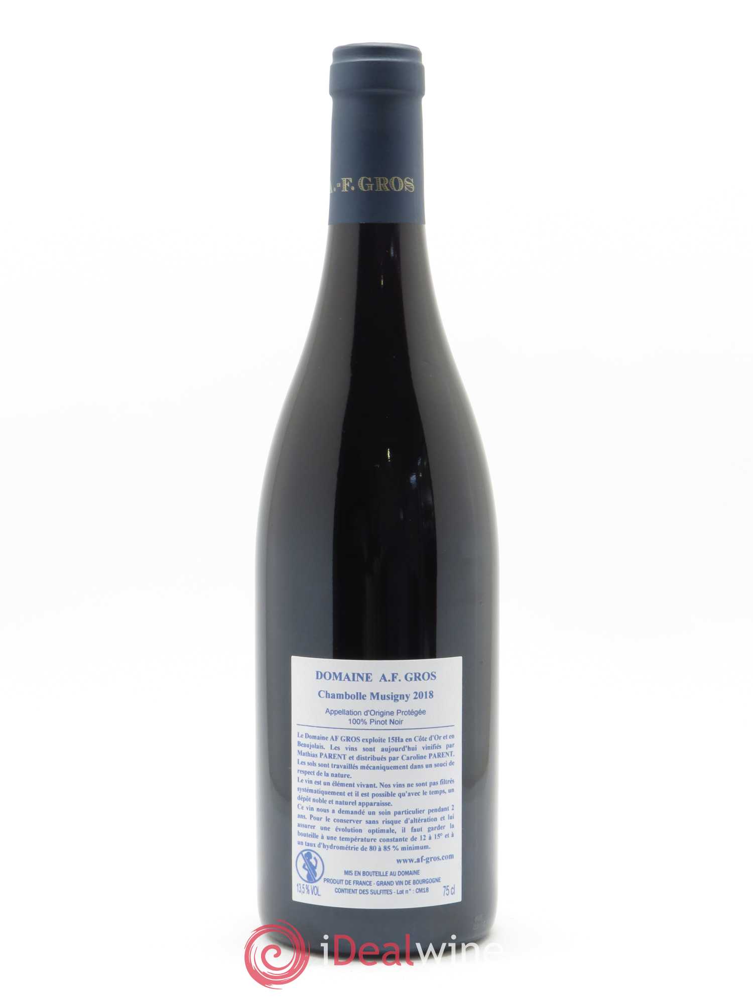 Chambolle-Musigny A.-F. Gros 2018 - Lot de 1 bouteille - 1