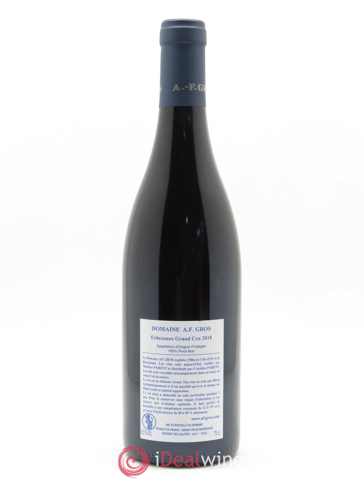 Echezeaux Grand Cru A.-F. Gros 2018 - Lot de 1 bouteille - 1