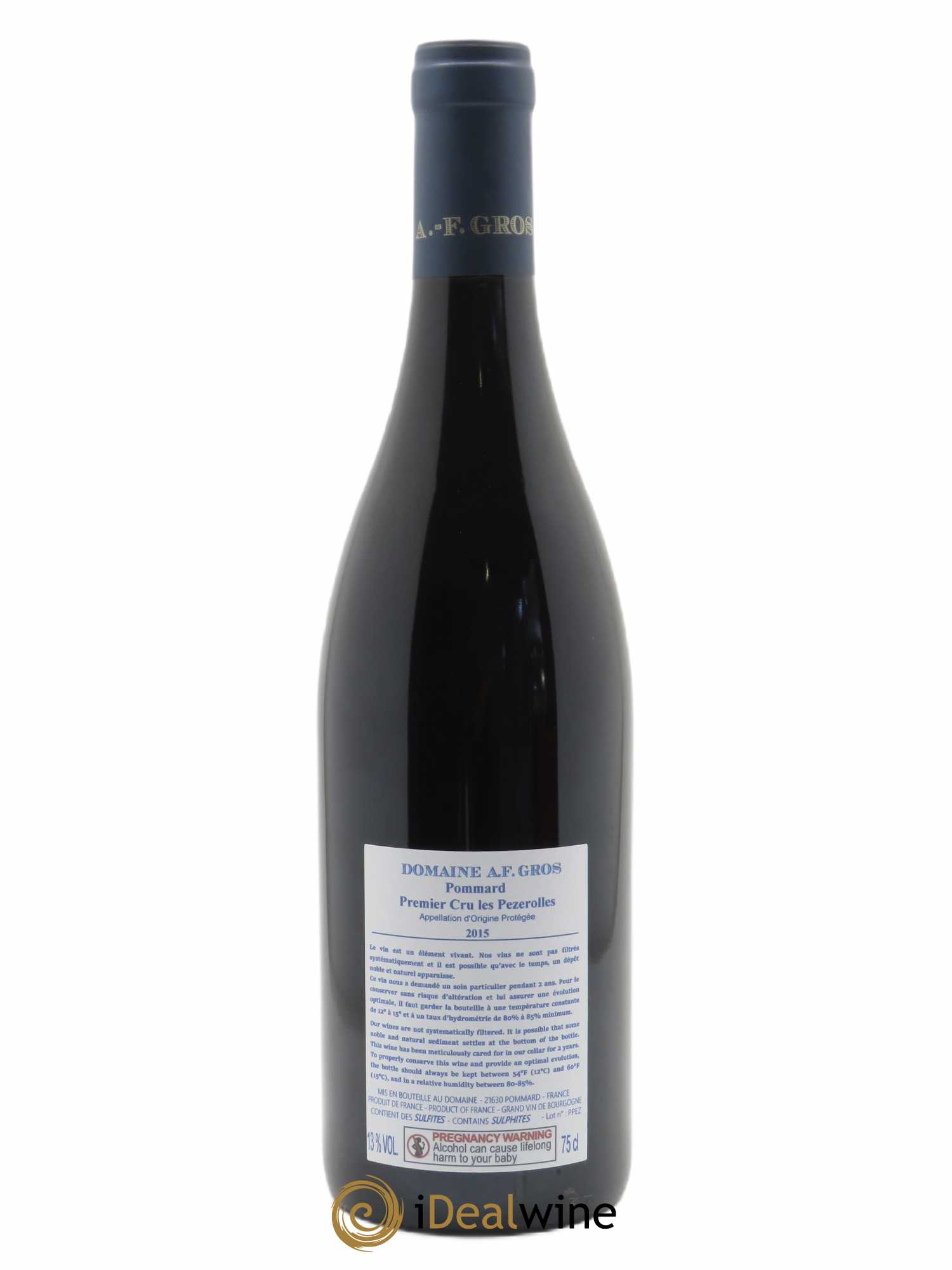 Pommard 1er Cru Les Pézerolles A.-F. Gros 2015 - Lot de 1 bouteille - 1
