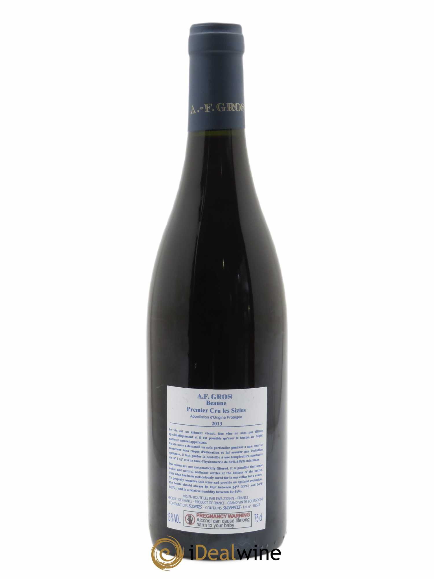 Beaune Les Sizies A.-F. Gros 2013 - Lot de 1 bouteille - 1