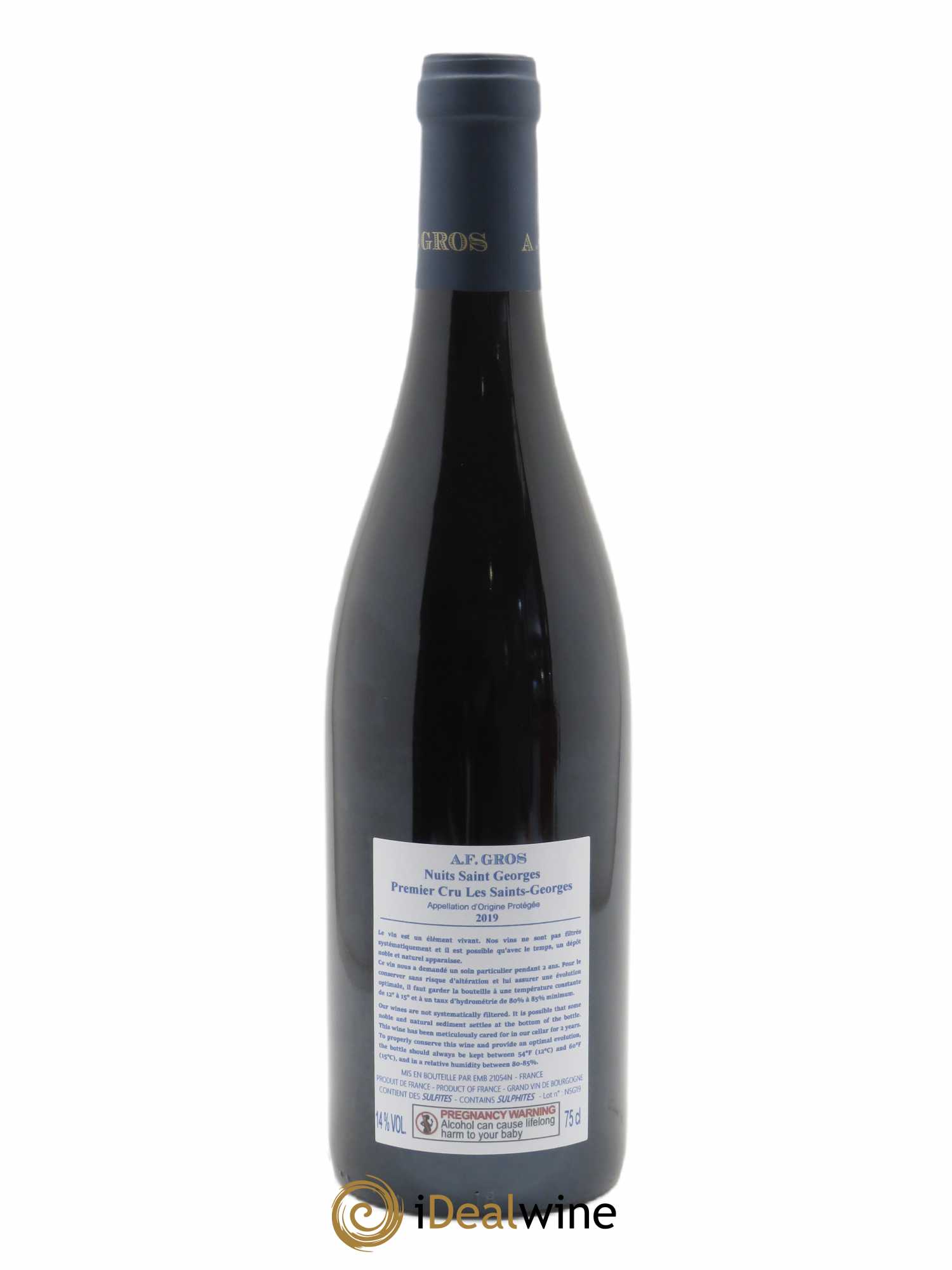 Nuits-Saint-Georges Les Saint Georges A.-F. Gros 2019 - Lot de 1 bouteille - 1