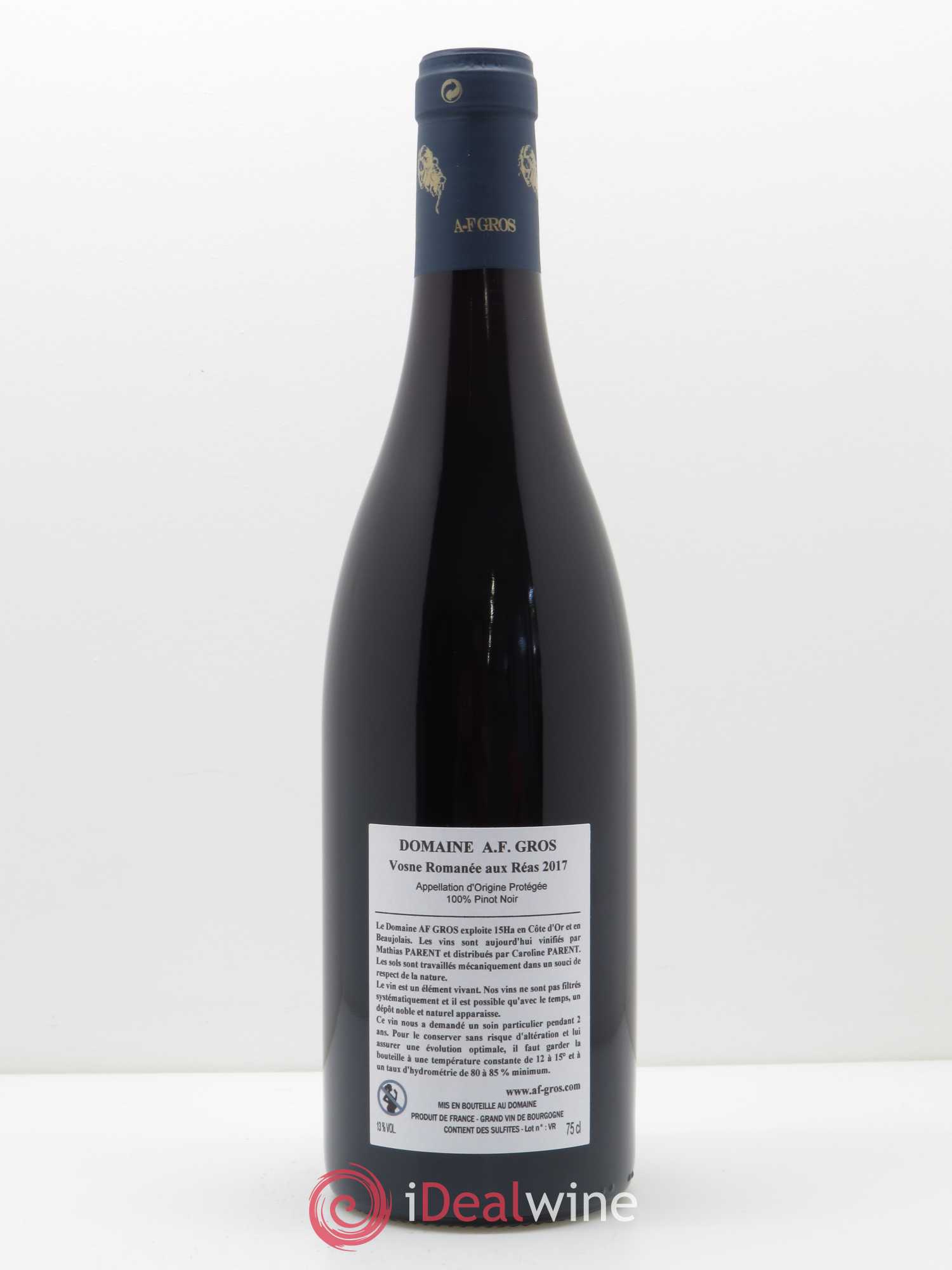 Vosne-Romanée Aux Reas A.-F. Gros 2017 - Lot de 1 bouteille - 1