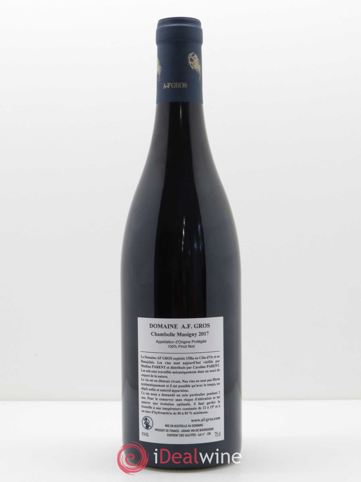 Chambolle-Musigny A.-F. Gros 2017 - Lot de 1 bouteille - 1