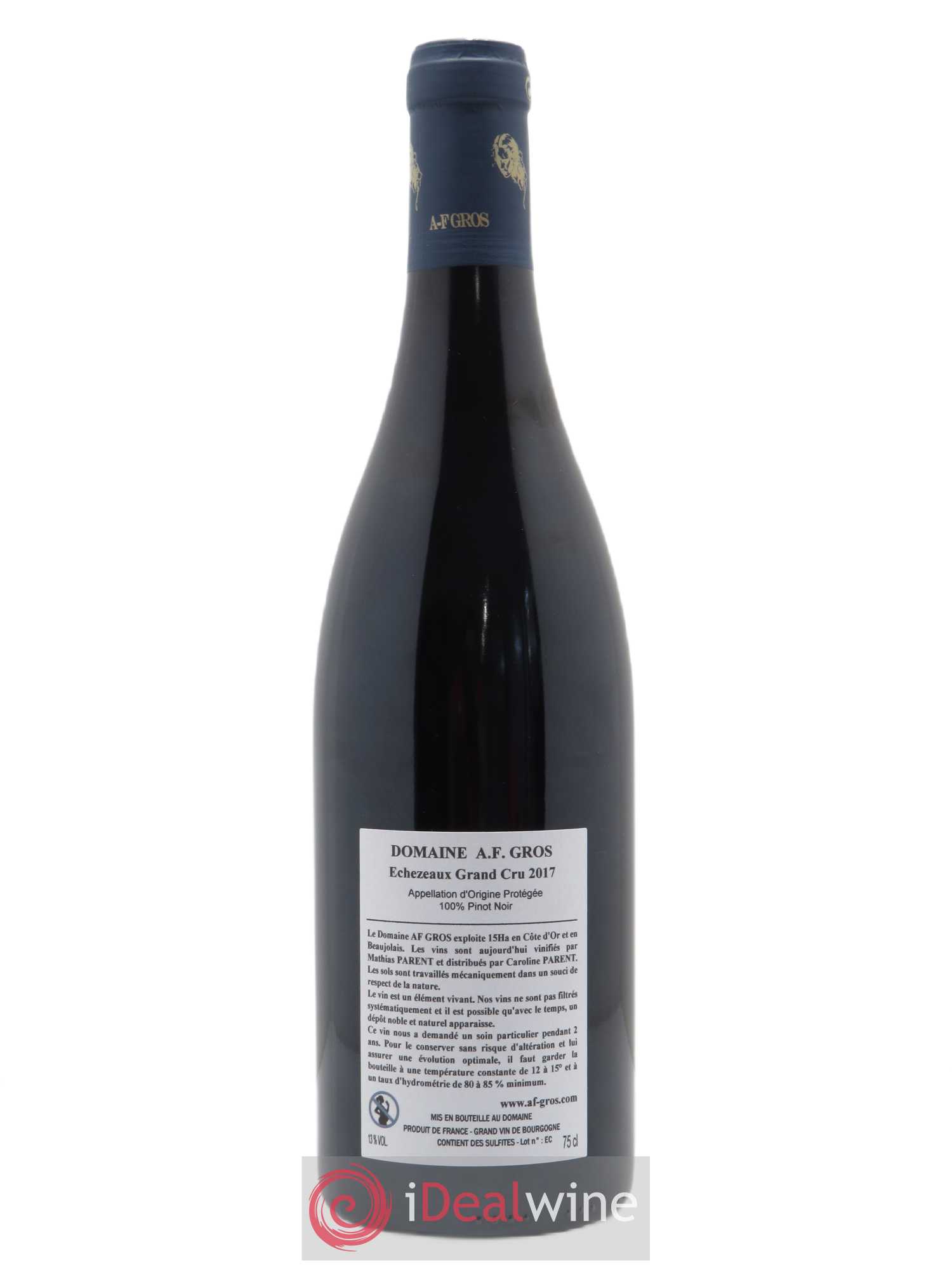 Echezeaux Grand Cru A.-F. Gros 2017 - Lot de 1 bouteille - 1