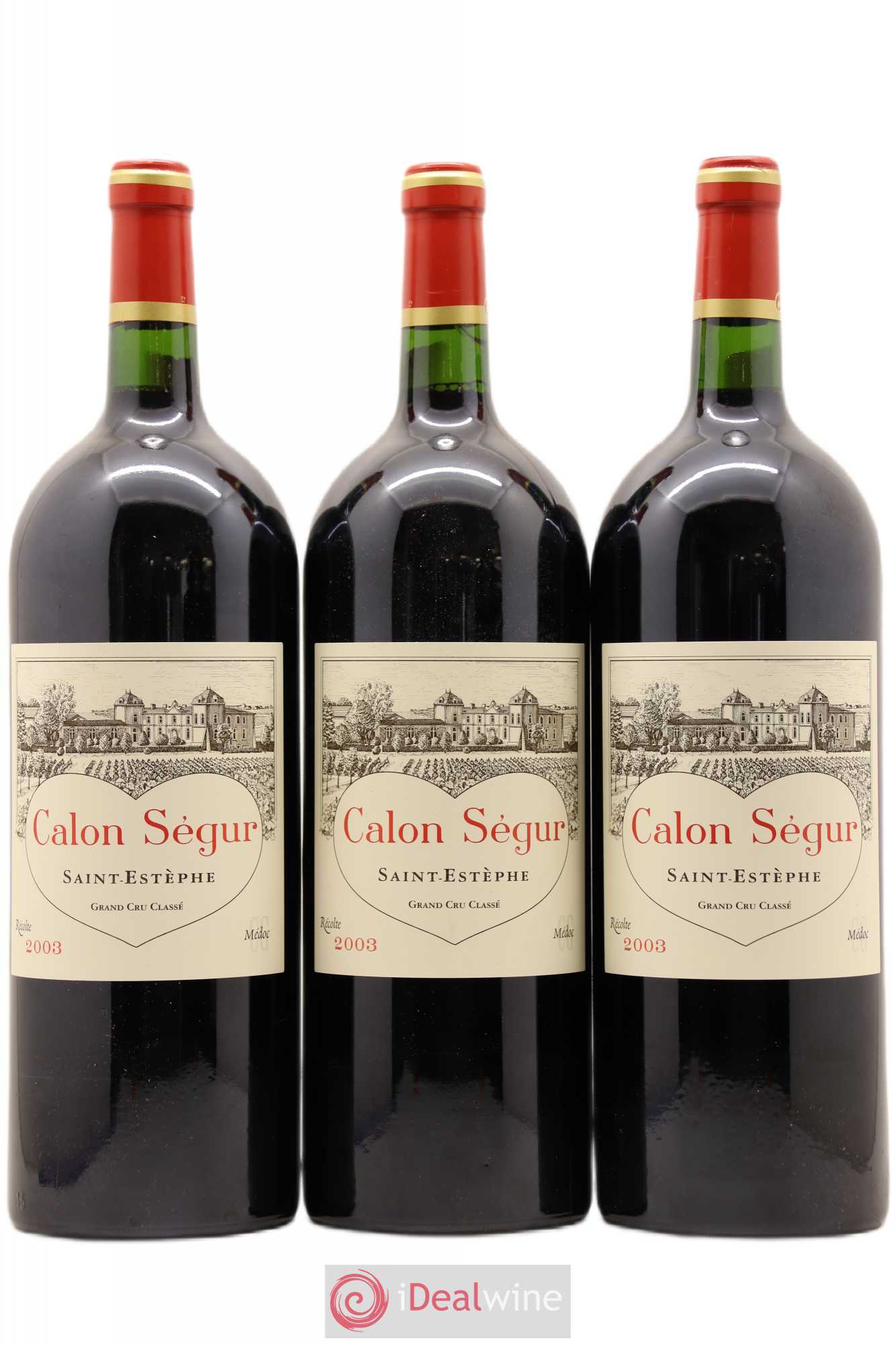 Château Calon Ségur 3ème Grand Cru Classé 2003 - Lot de 3 magnums - 0