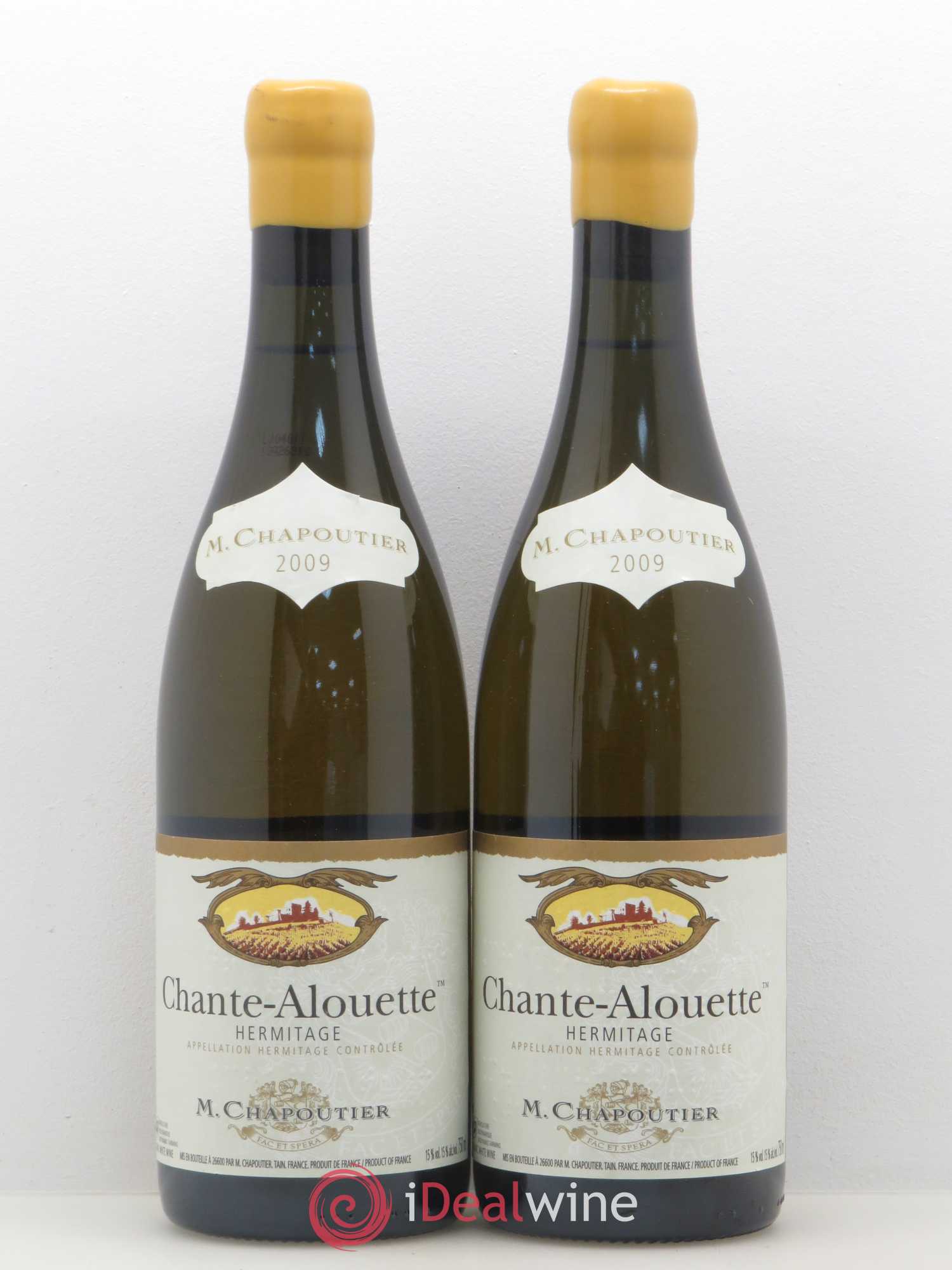 Hermitage Chante Alouette Chapoutier 2009 - Lot de 2 bouteilles - 0