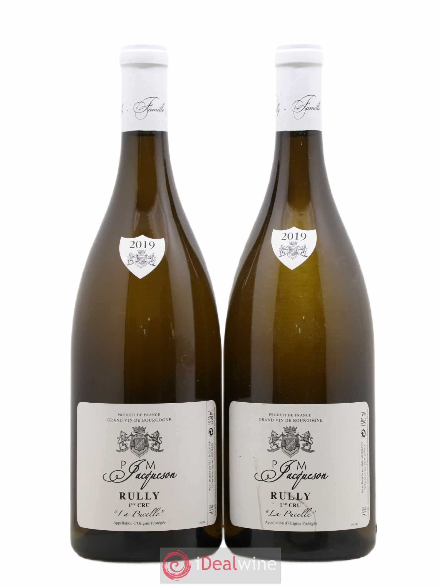 Rully 1er Cru La Pucelle Paul & Marie Jacqueson 2019 - Lot de 2 magnums - 0