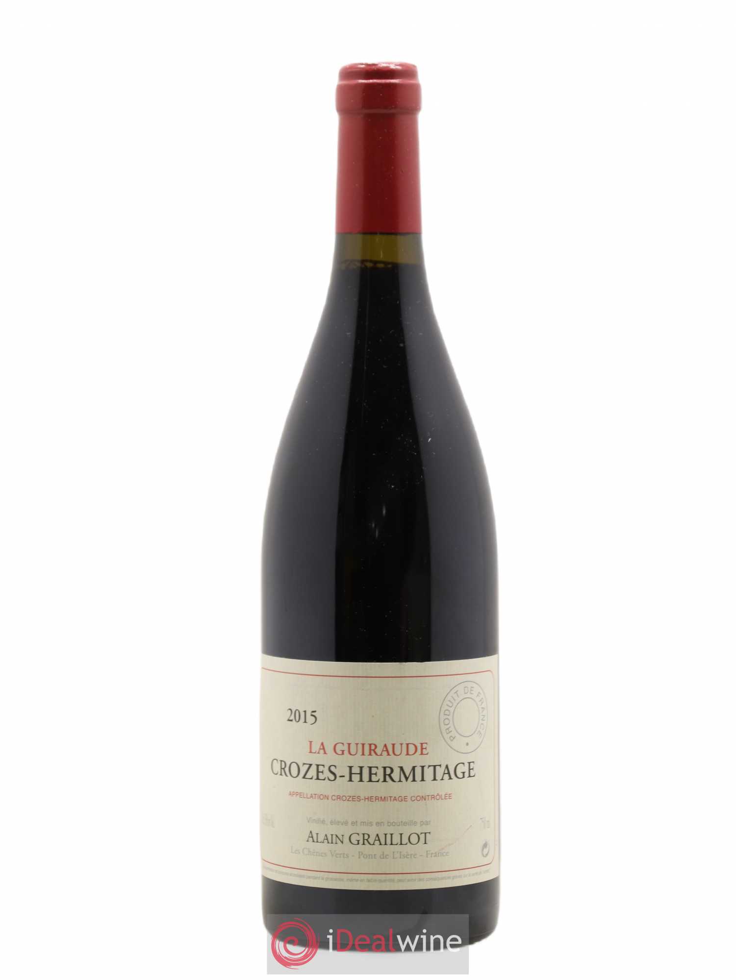 Crozes-Hermitage La Guiraude Domaine Graillot 2015 - Lot de 1 bouteille - 0