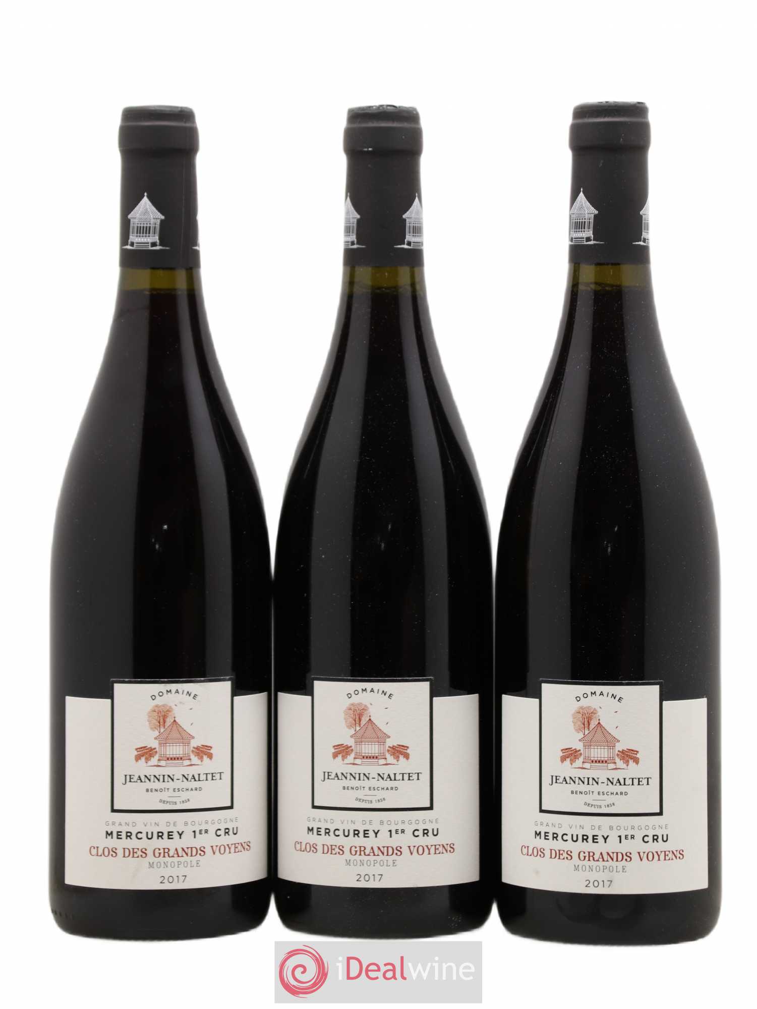 Mercurey 1er Cru Clos des Grands Voyens Jeannin Naltet 2017 - Posten von 3 Flaschen - 0