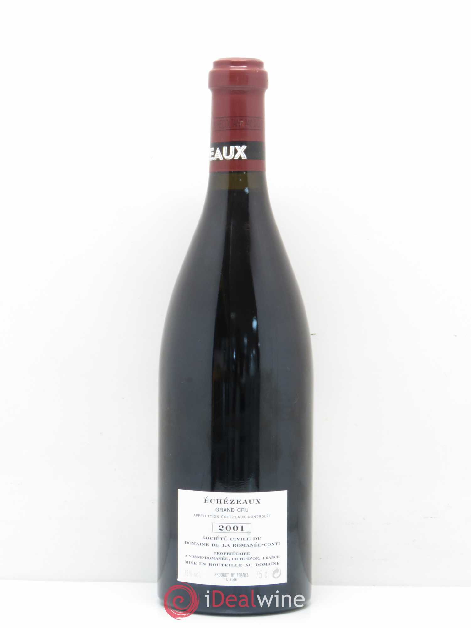Echezeaux Grand Cru Domaine de la Romanée-Conti 2001 - Lot de 1 bouteille - 1