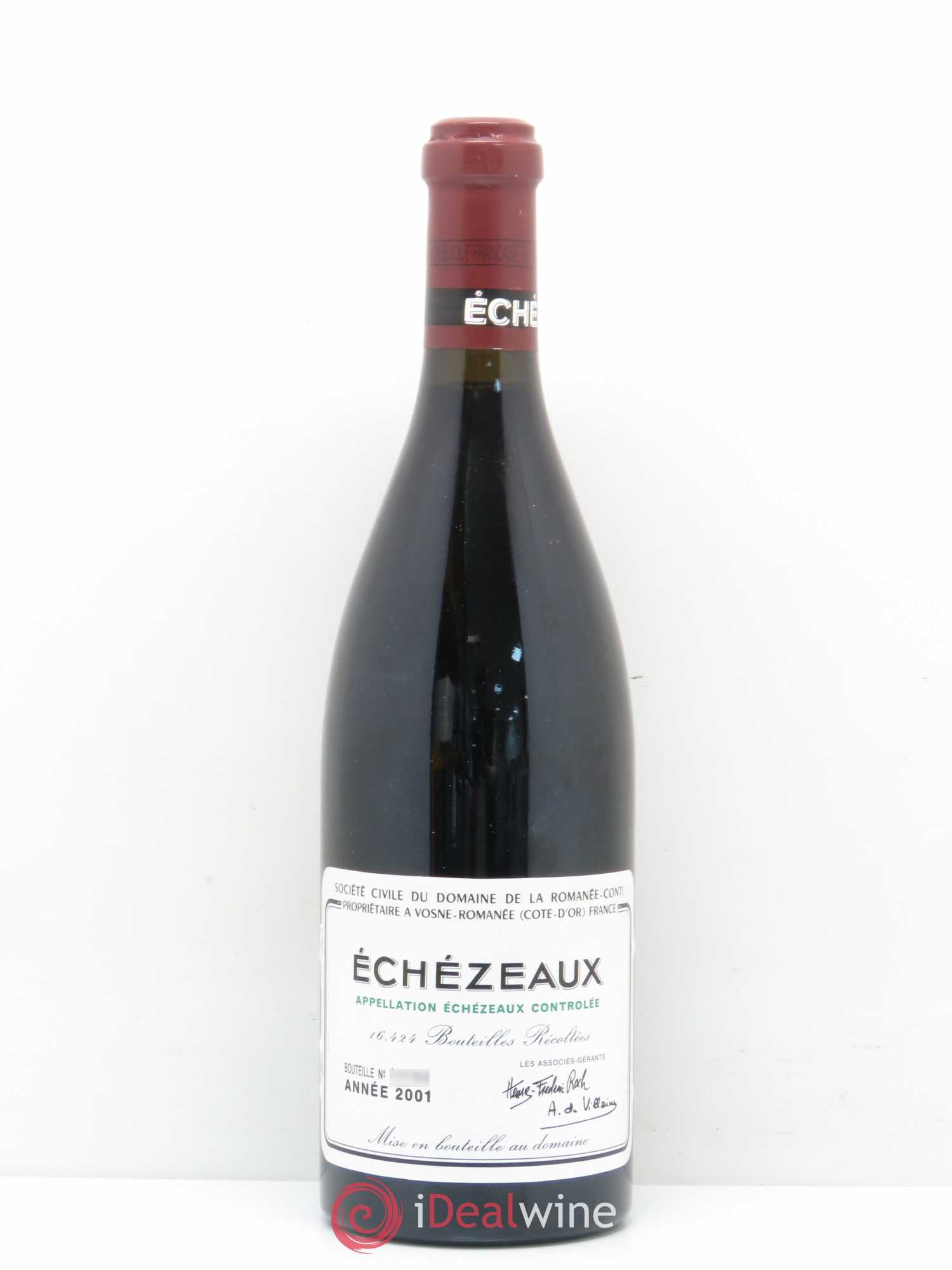 Echezeaux Grand Cru Domaine de la Romanée-Conti 2001 - Lot de 1 bouteille - 0