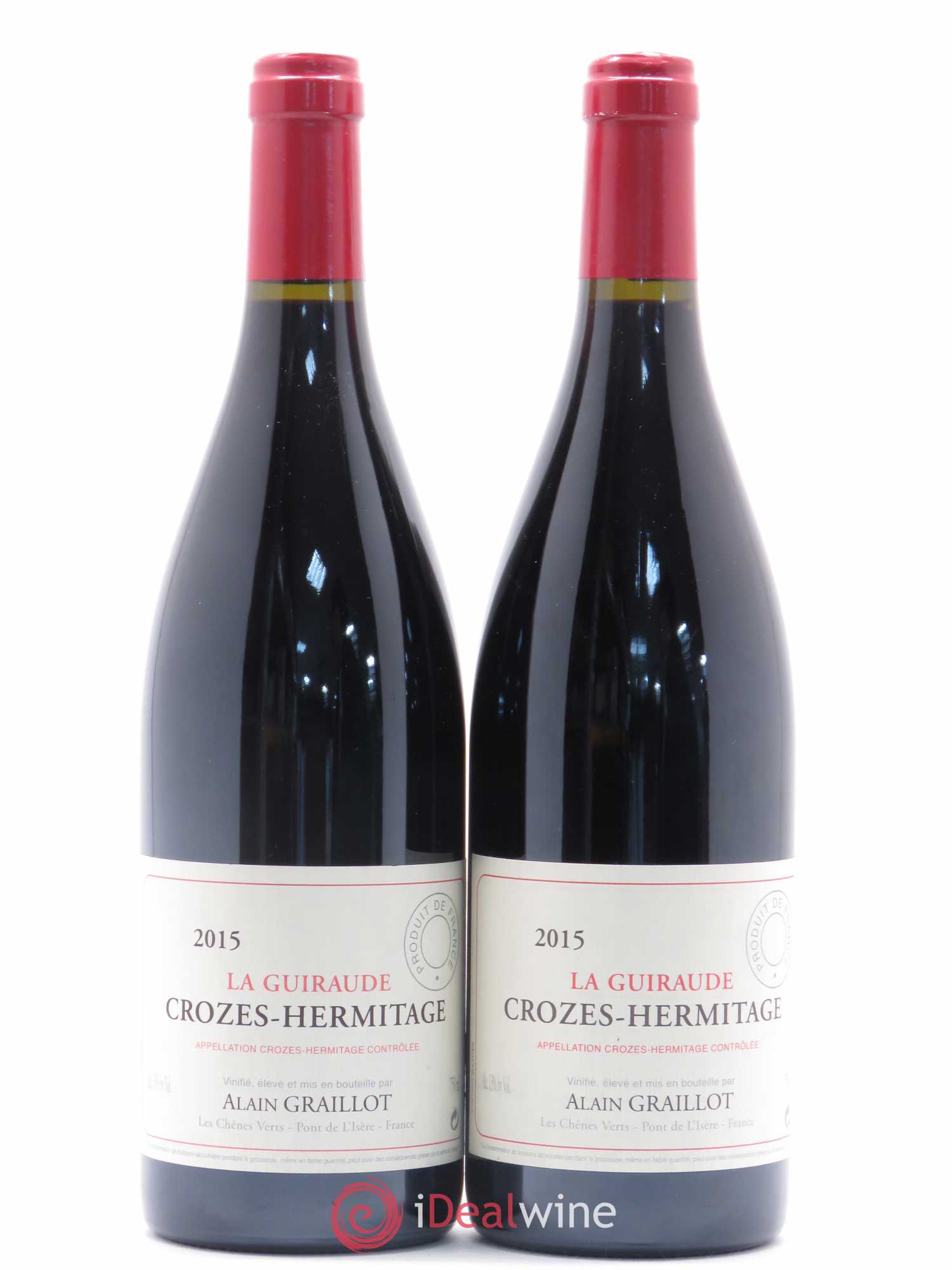 Crozes-Hermitage La Guiraude Domaine Graillot 2015 - Lot de 2 bouteilles - 0