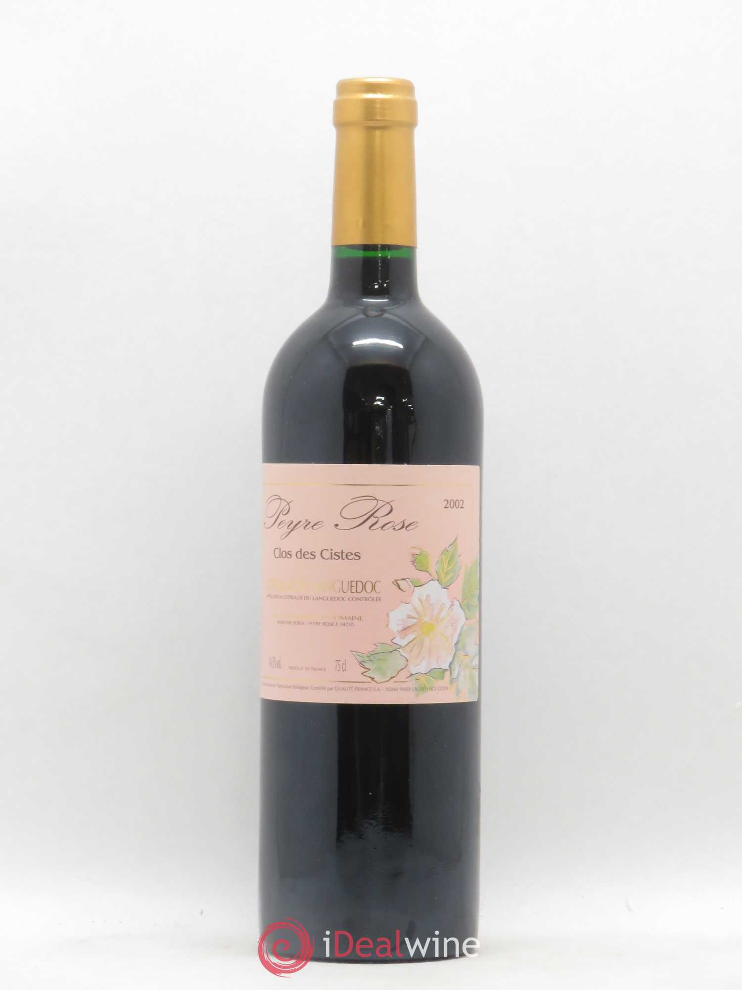 Vin de France (anciennement Coteaux du Languedoc) Domaine Peyre Rose Les Cistes Marlène Soria 2002 - Lot de 1 bouteille - 0