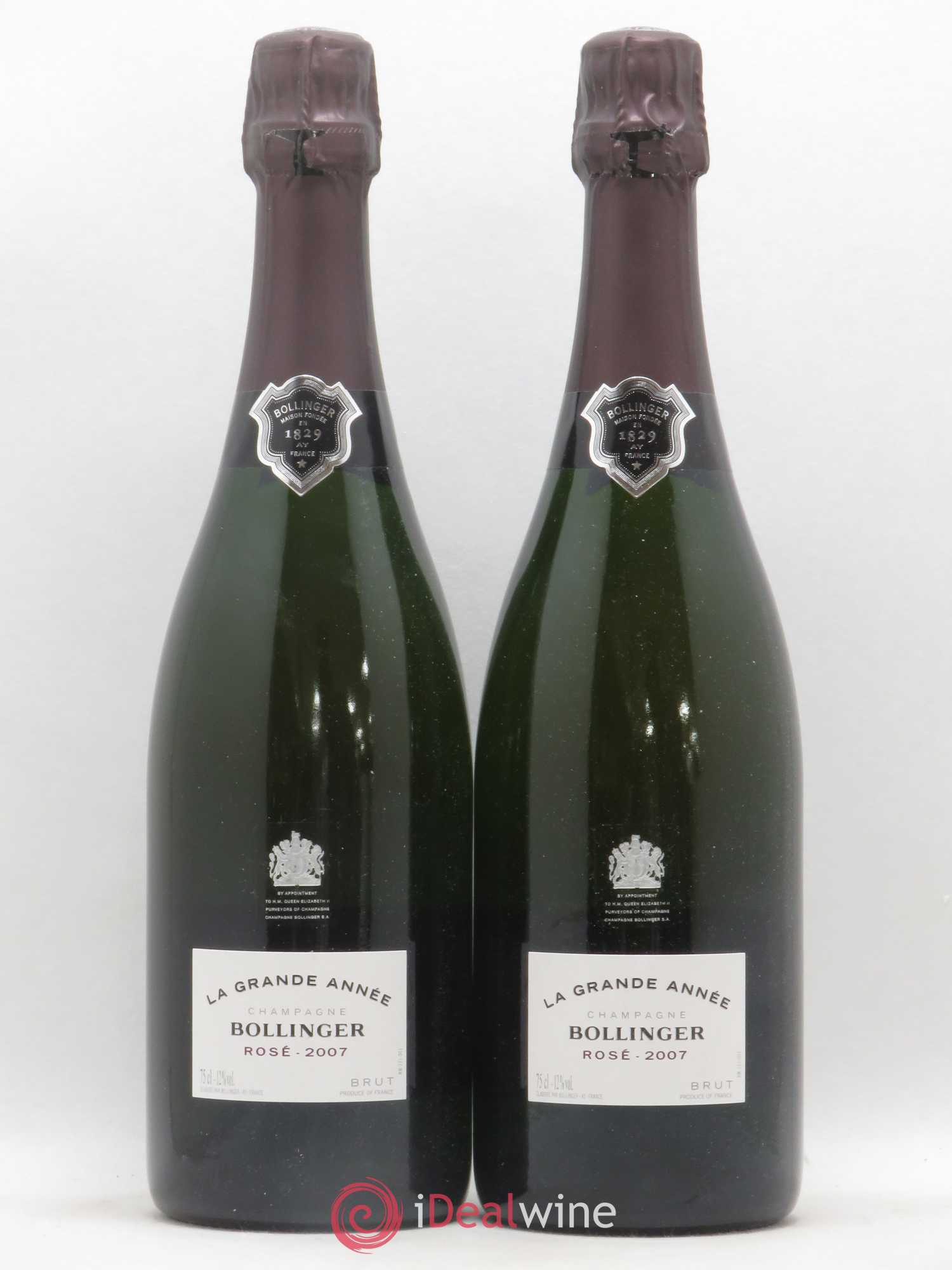 Grande Année Brut Bollinger 2007 - Lot de 2 bouteilles - 0