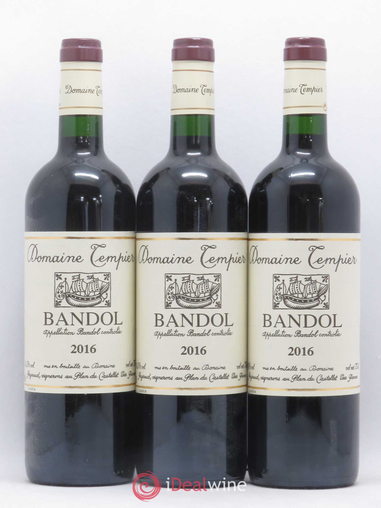 Bandol Domaine Tempier Famille Peyraud 2016 - Lot de 3 bouteilles - 0