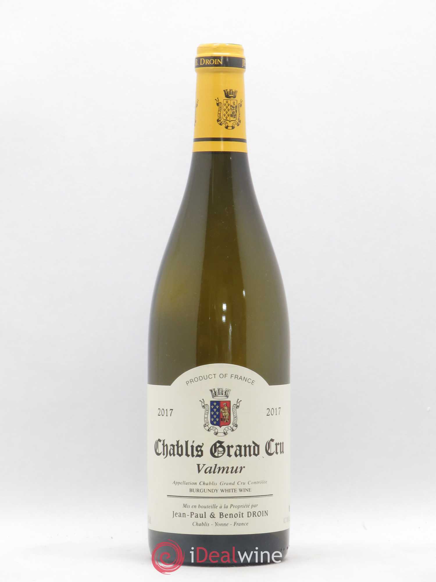 Chablis Grand Cru Valmur Jean-Paul & Benoît Droin (Domaine) 2017 - Lot de 1 bouteille - 0