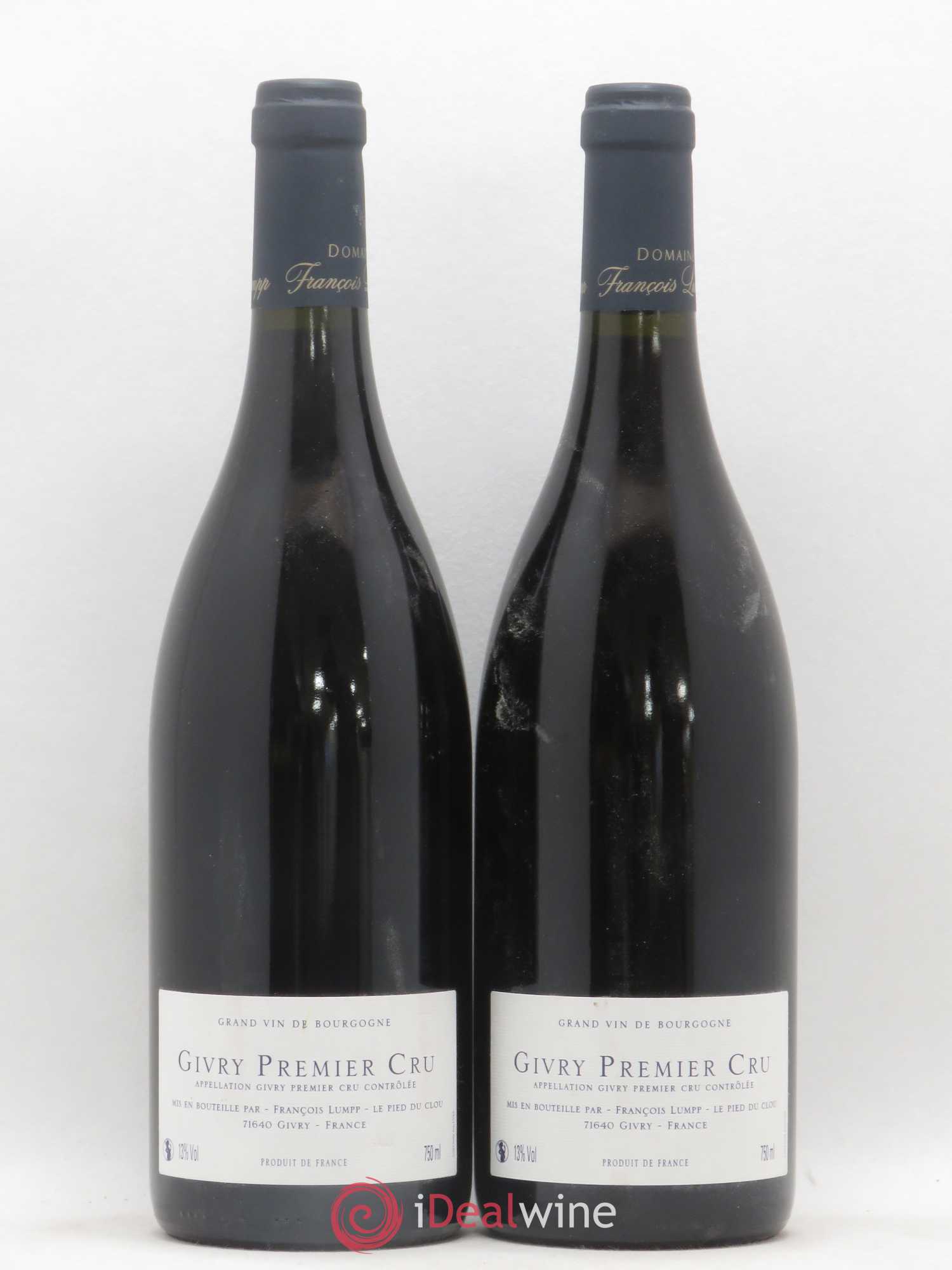 Givry 1er Cru Clos Jus Francois Lump 2017 - Posten von 2 Flaschen - 1
