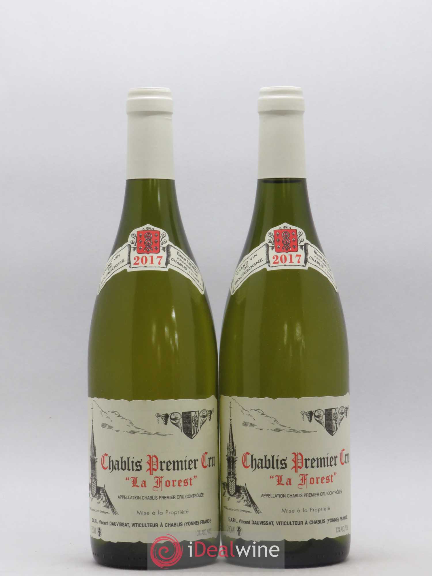 Chablis 1er Cru La Forest Vincent Dauvissat (Domaine) 2017 - Lot de 2 bouteilles - 0