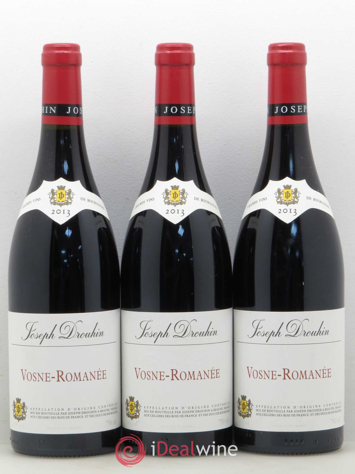 Vosne-Romanée Joseph Drouhin 2013 - Lot de 3 bouteilles - 0