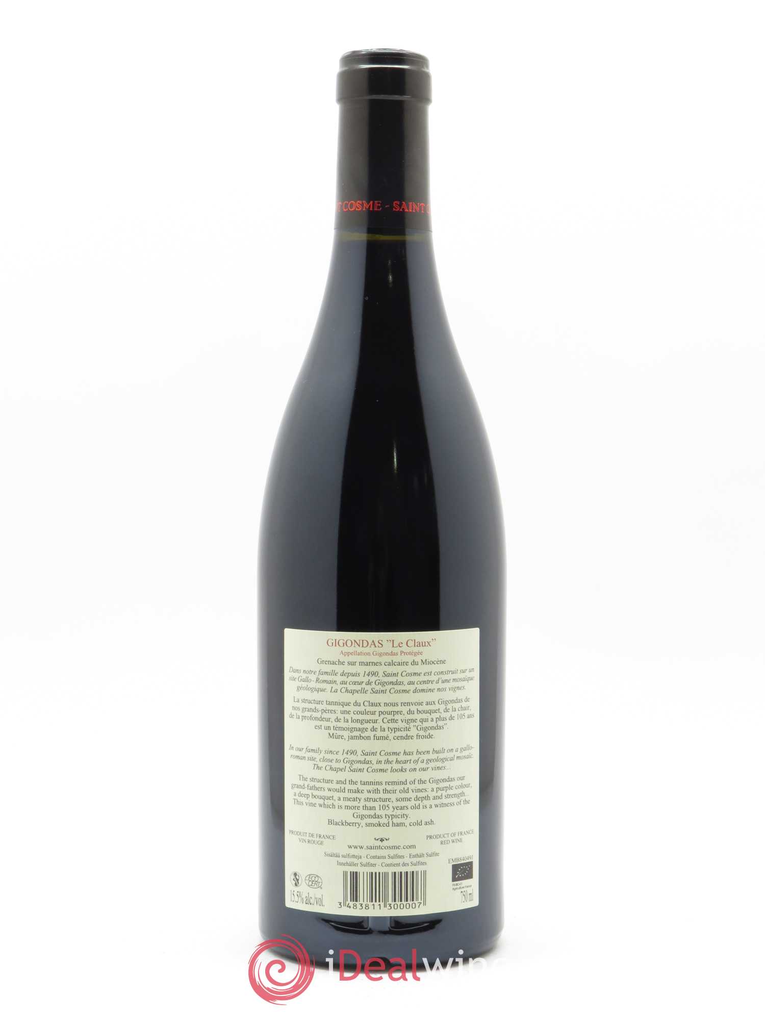 Gigondas Le Claux Saint Cosme 2018 - Lot de 1 bouteille - 1