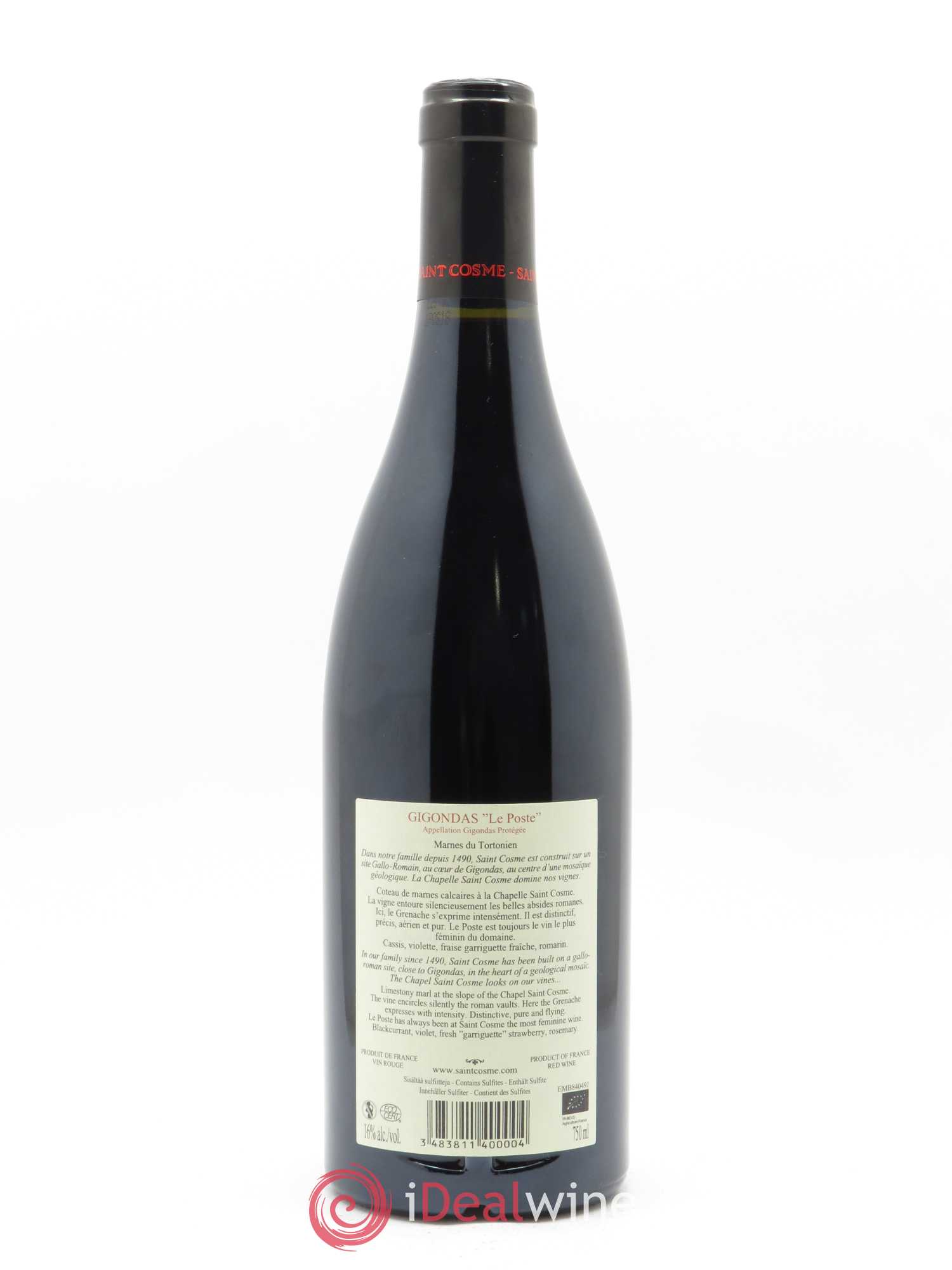 Gigondas Le Poste Saint Cosme 2018 - Lot de 1 bouteille - 1
