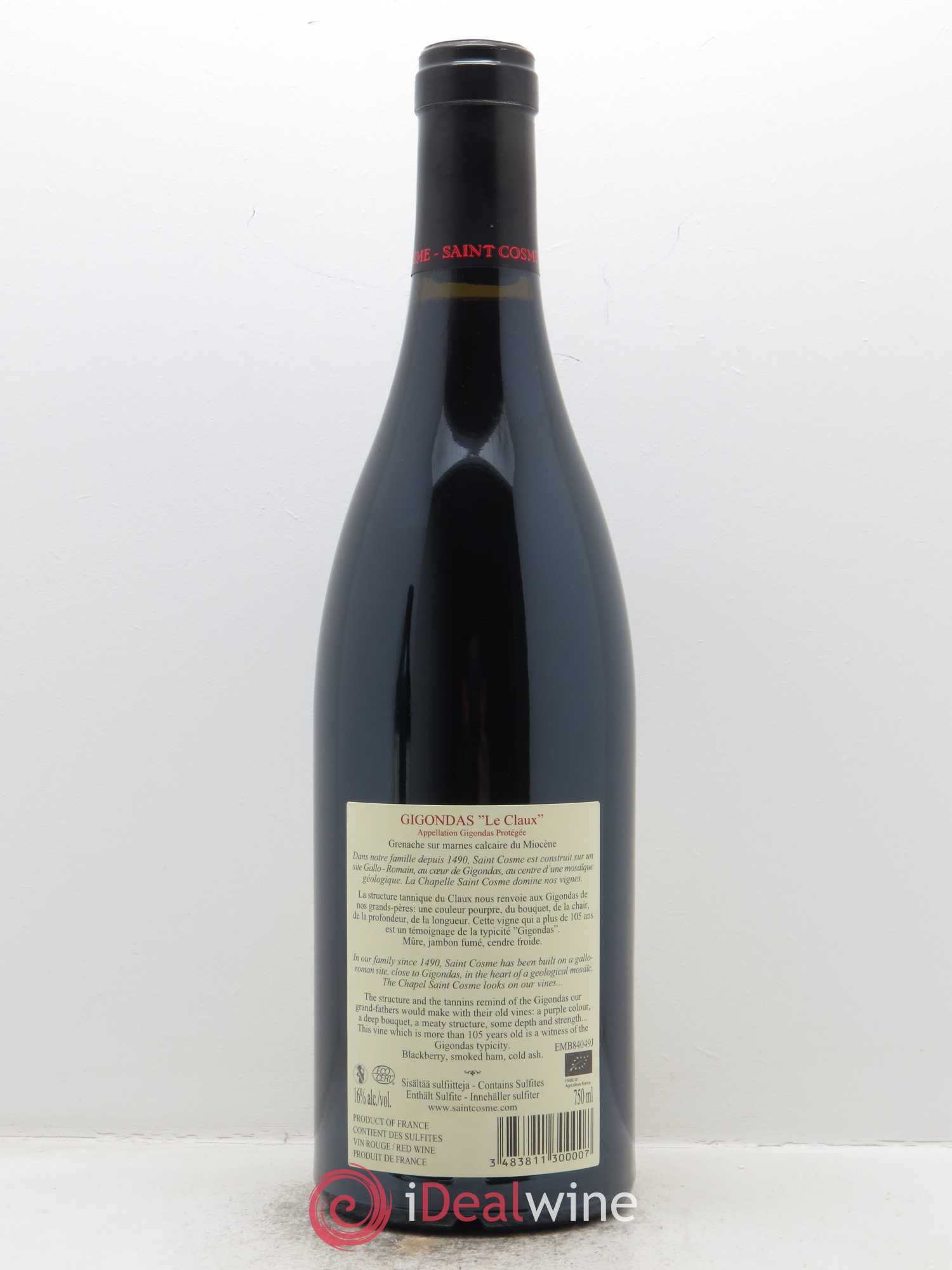 Gigondas Le Claux Saint Cosme 2017 - Lot de 1 bouteille - 1