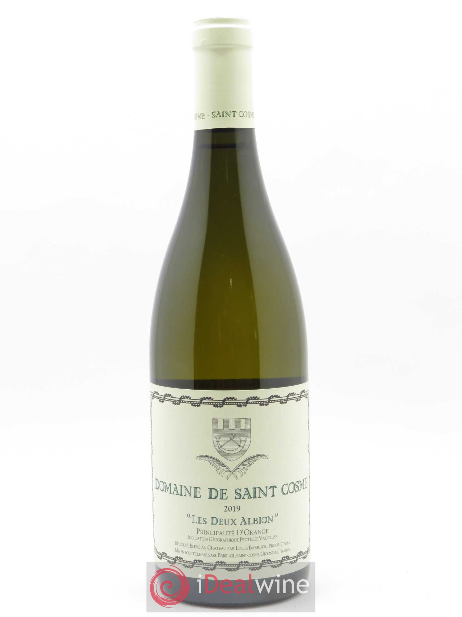 Principauté d'Orange Les Deux Albion Saint Cosme 2019 - Lot de 1 bouteille - 0