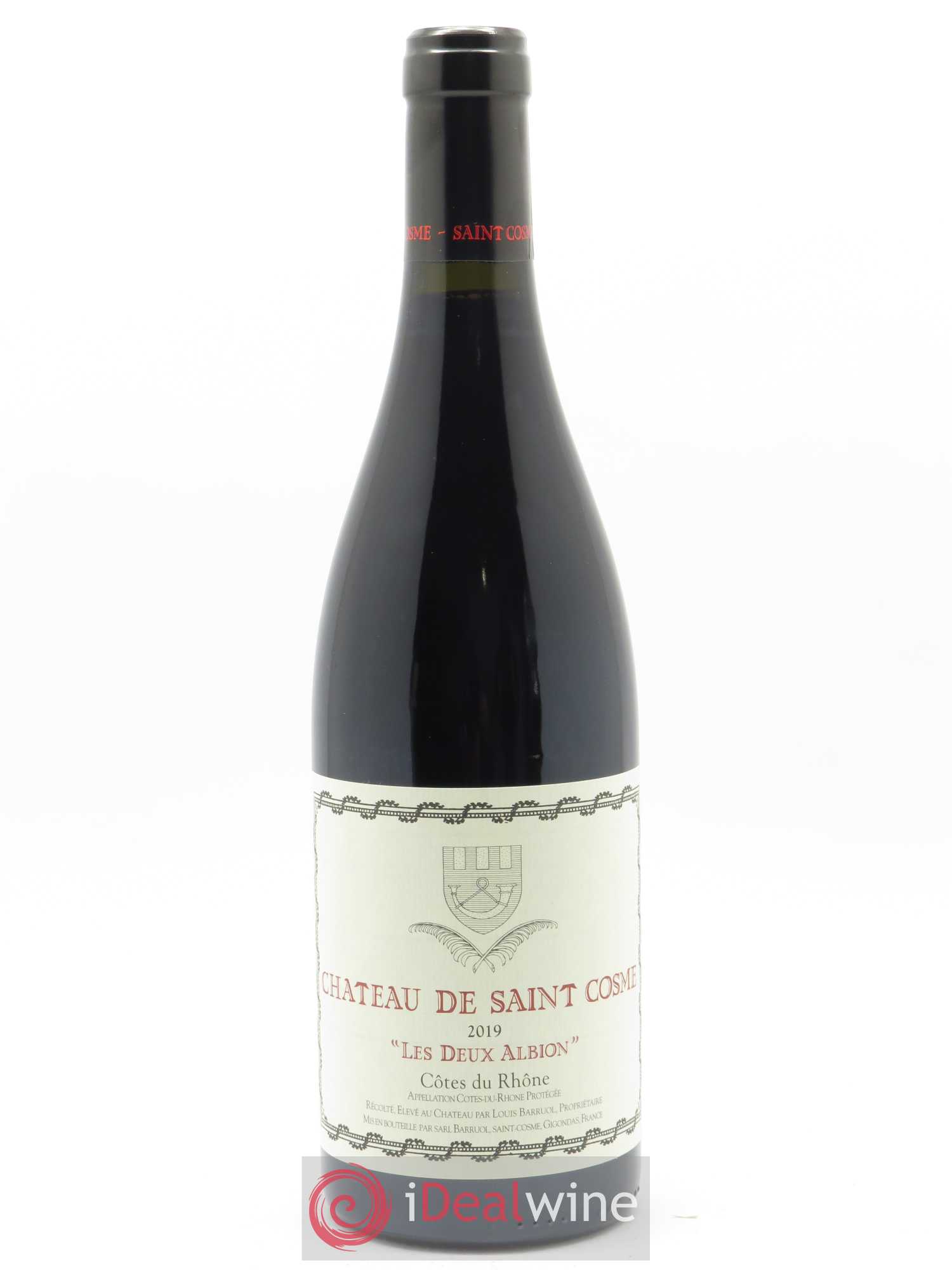 Côtes-du-Rhône Les Deux Albion Saint Cosme 2019 - Lot de 1 bouteille - 0