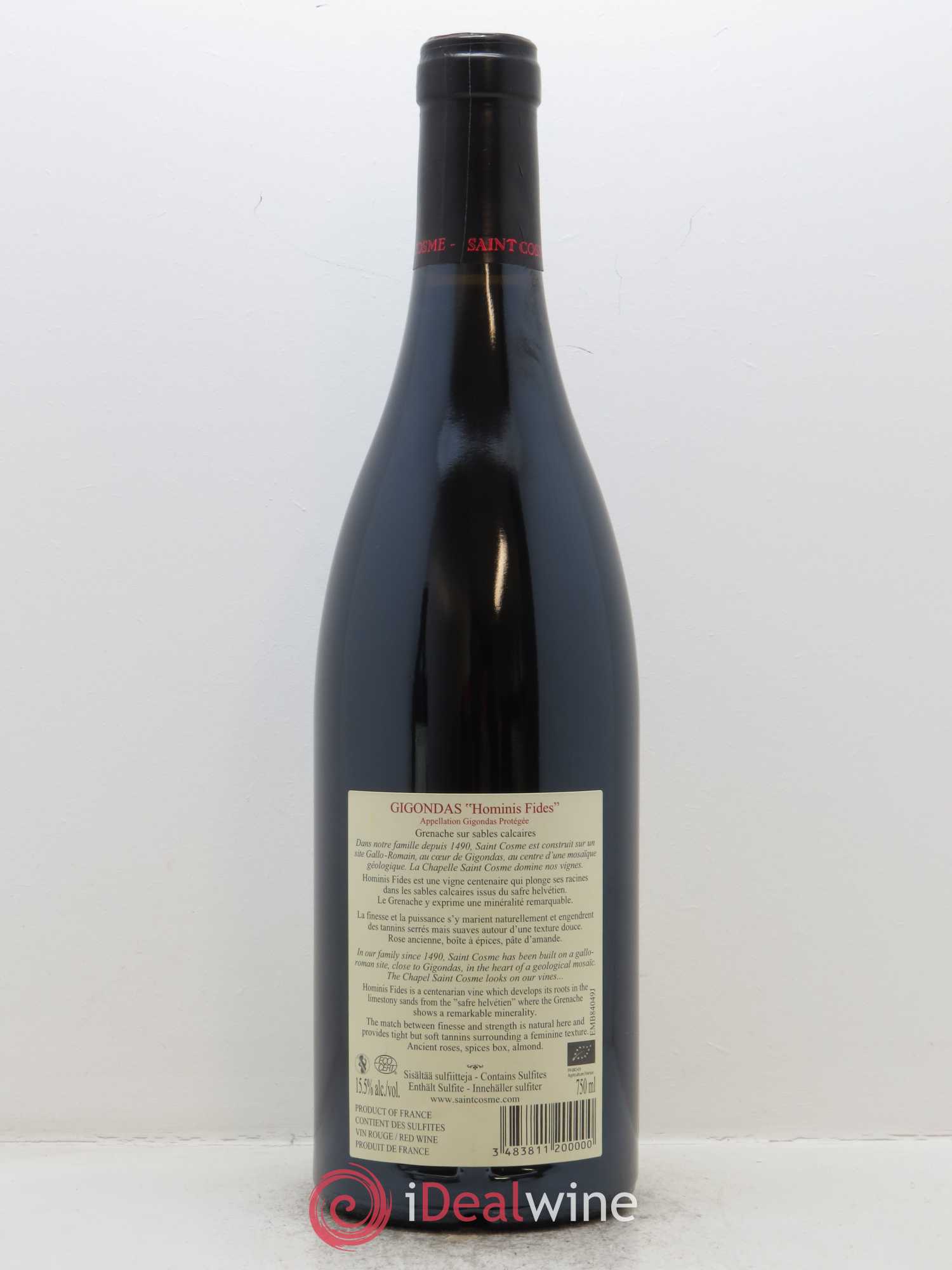 Gigondas Hominis Fides Saint Cosme 2017 - Lot de 1 bouteille - 1