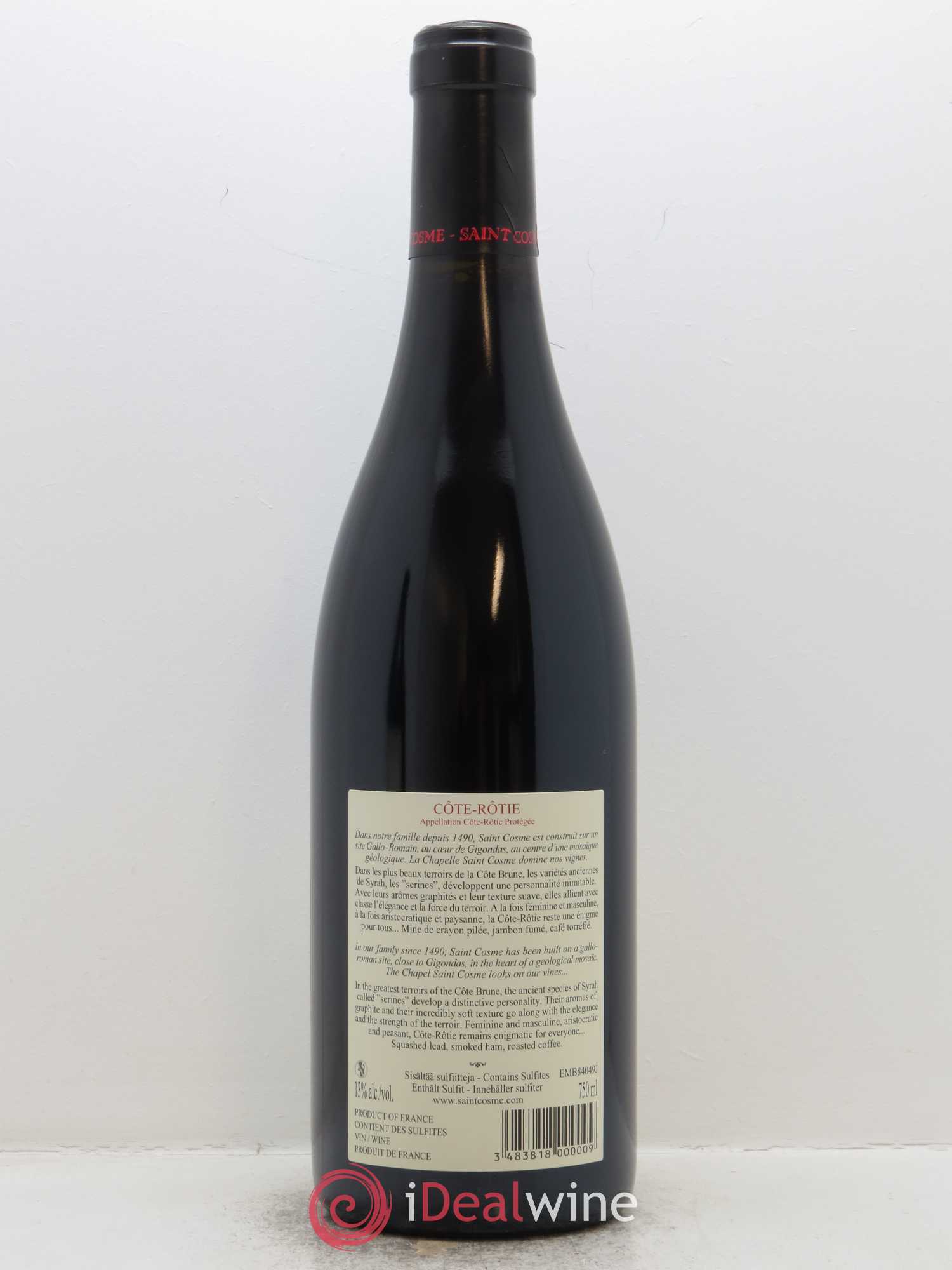 Côte-Rôtie Côte Brune Saint Cosme 2017 - Lot de 1 bouteille - 1