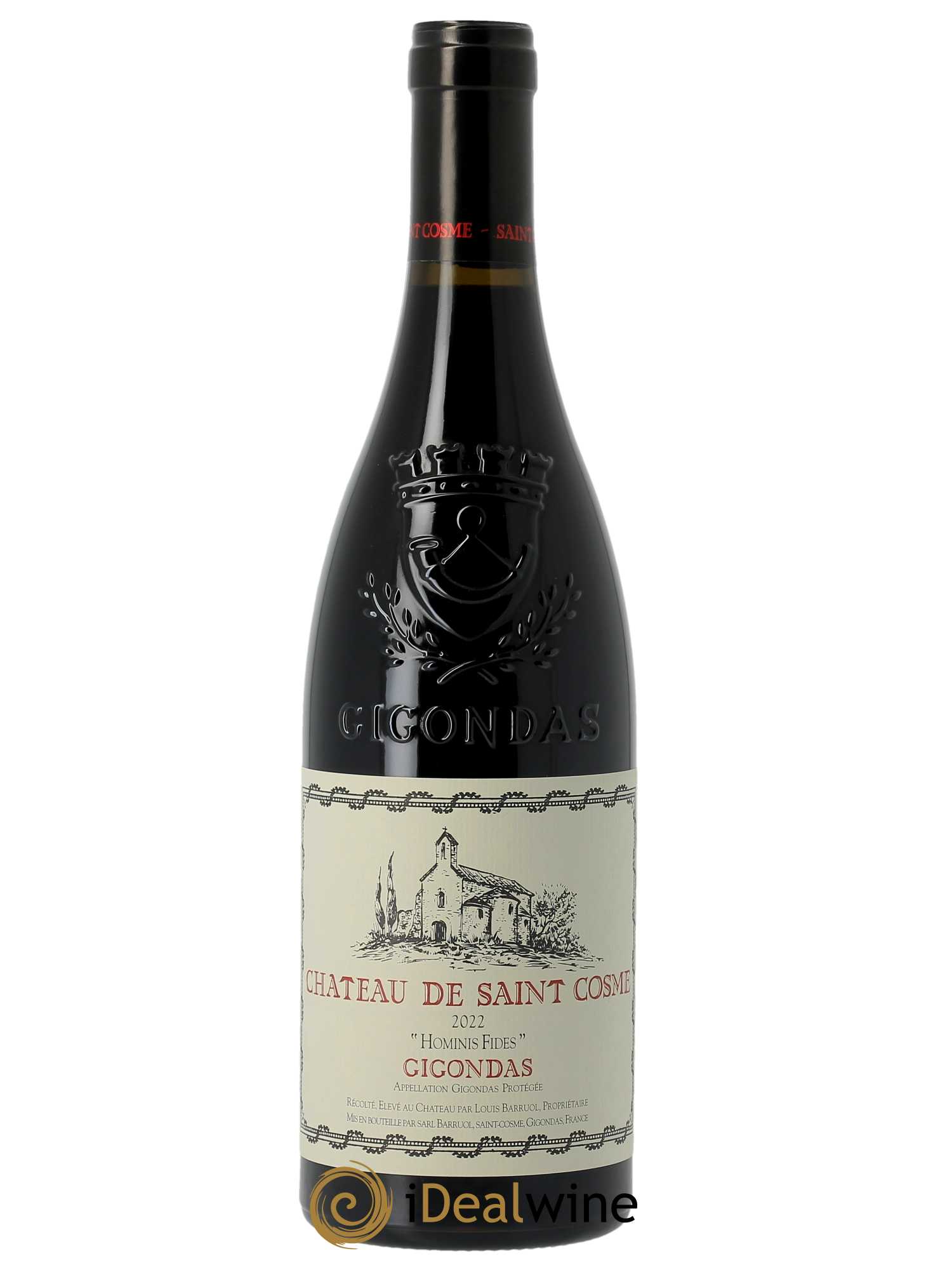 Gigondas Hominis Fides Saint Cosme 2022 - Lot de 1 bouteille - 0