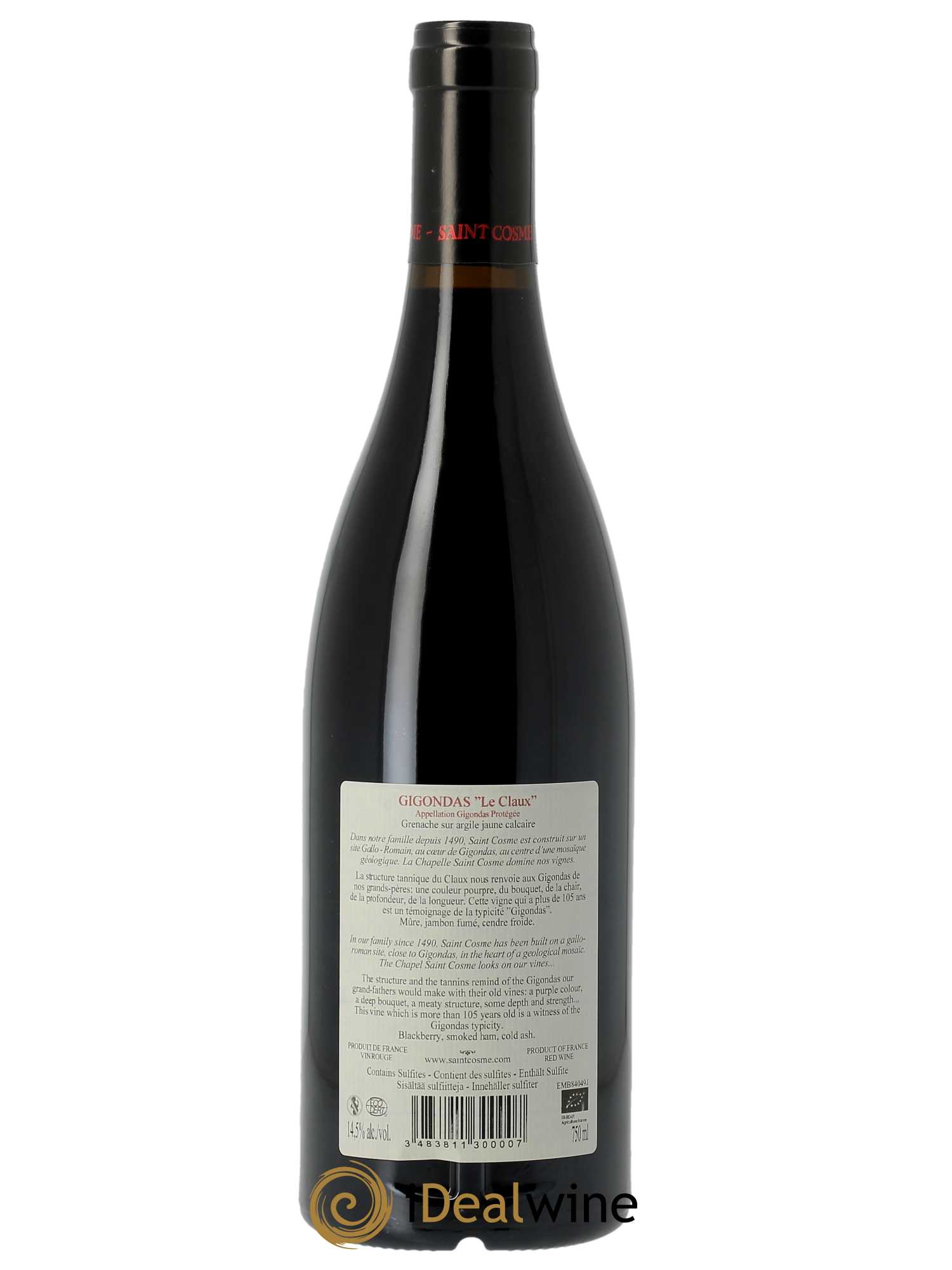 Gigondas Le Claux Saint Cosme 2022 - Lot de 1 bouteille - 1