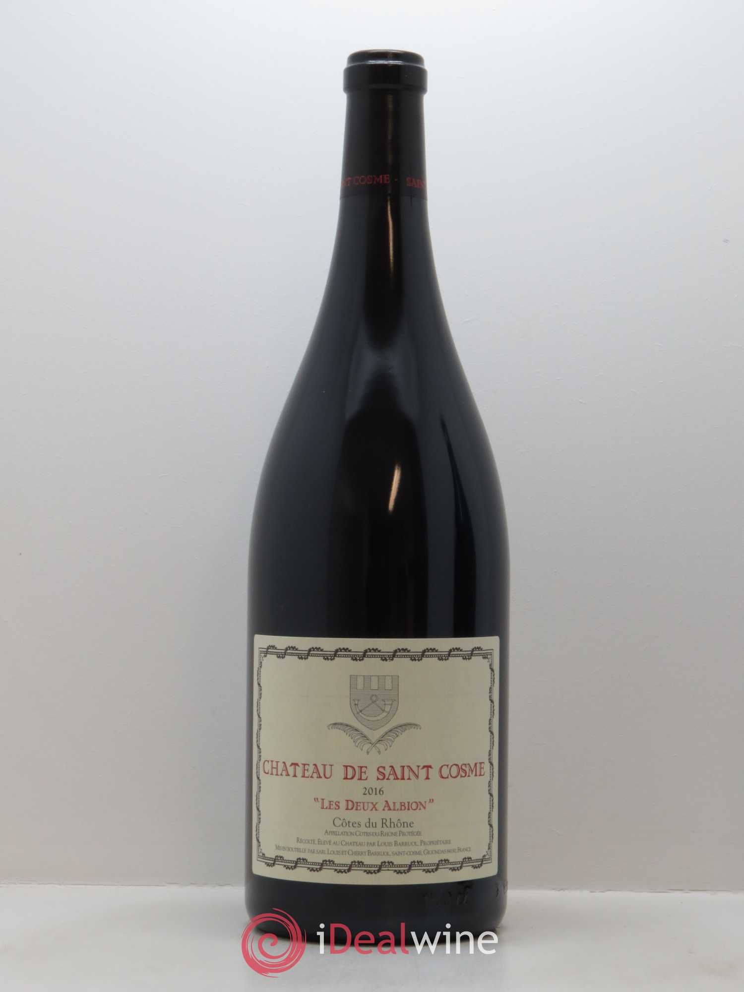 Côtes-du-Rhône Les Deux Albion Saint Cosme 2016 - Lot de 1 magnum - 0