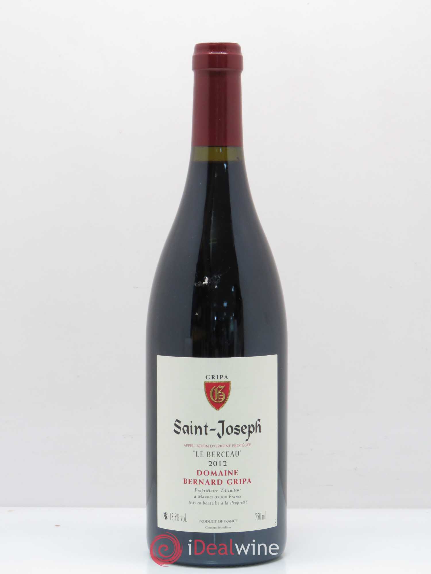 Saint-Joseph Le Berceau Bernard Gripa (Domaine) 2012 - Lot de 1 bouteille - 0
