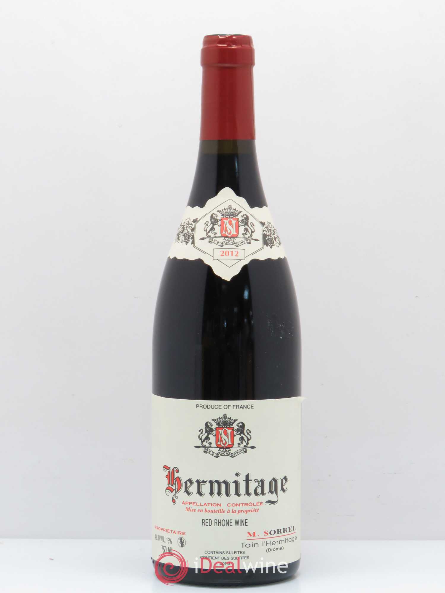 Hermitage Marc Sorrel 2012 - Lot de 1 bouteille - 0