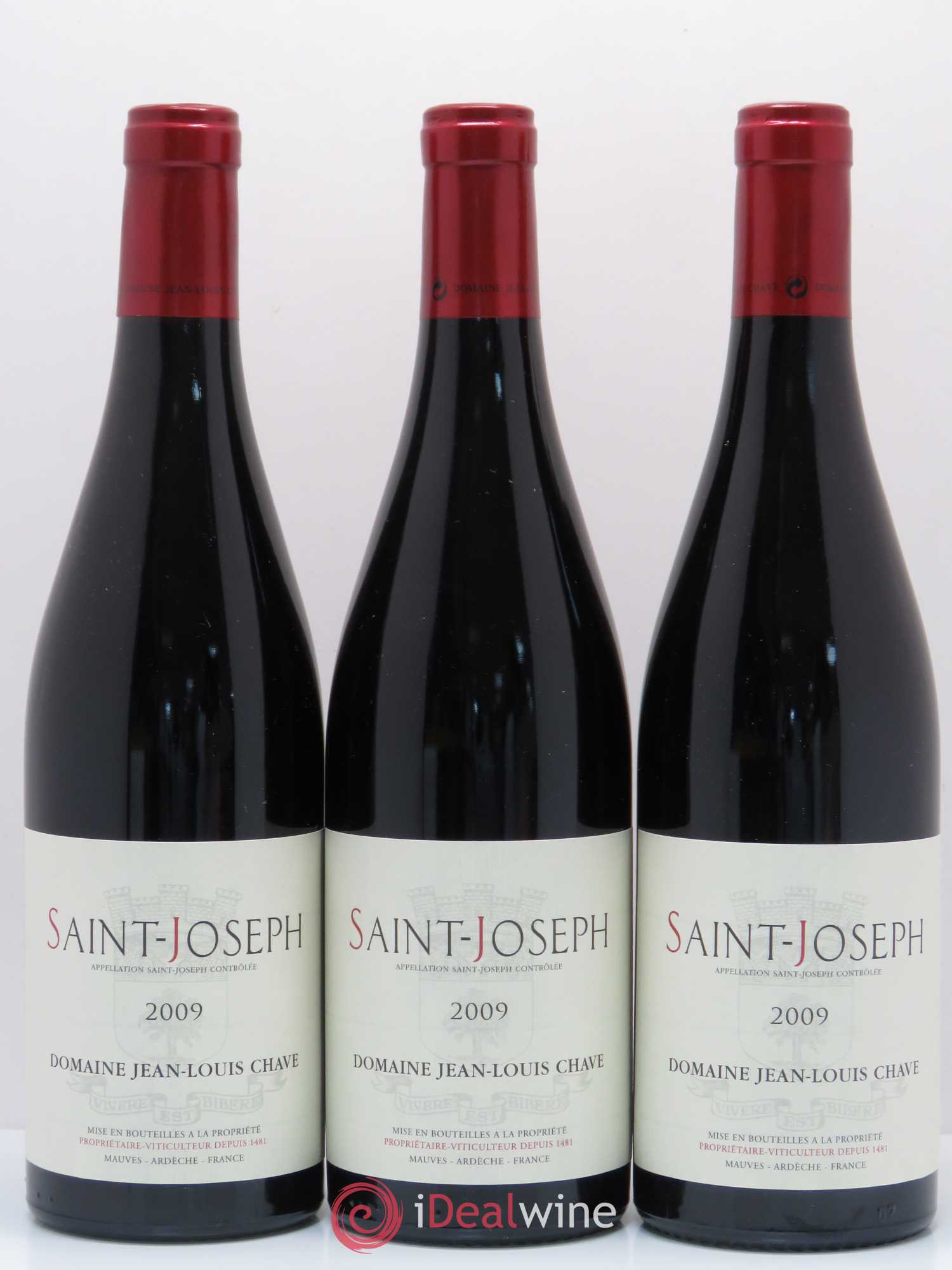 Saint-Joseph Jean-Louis Chave 2009 - Posten von 3 Flaschen - 0
