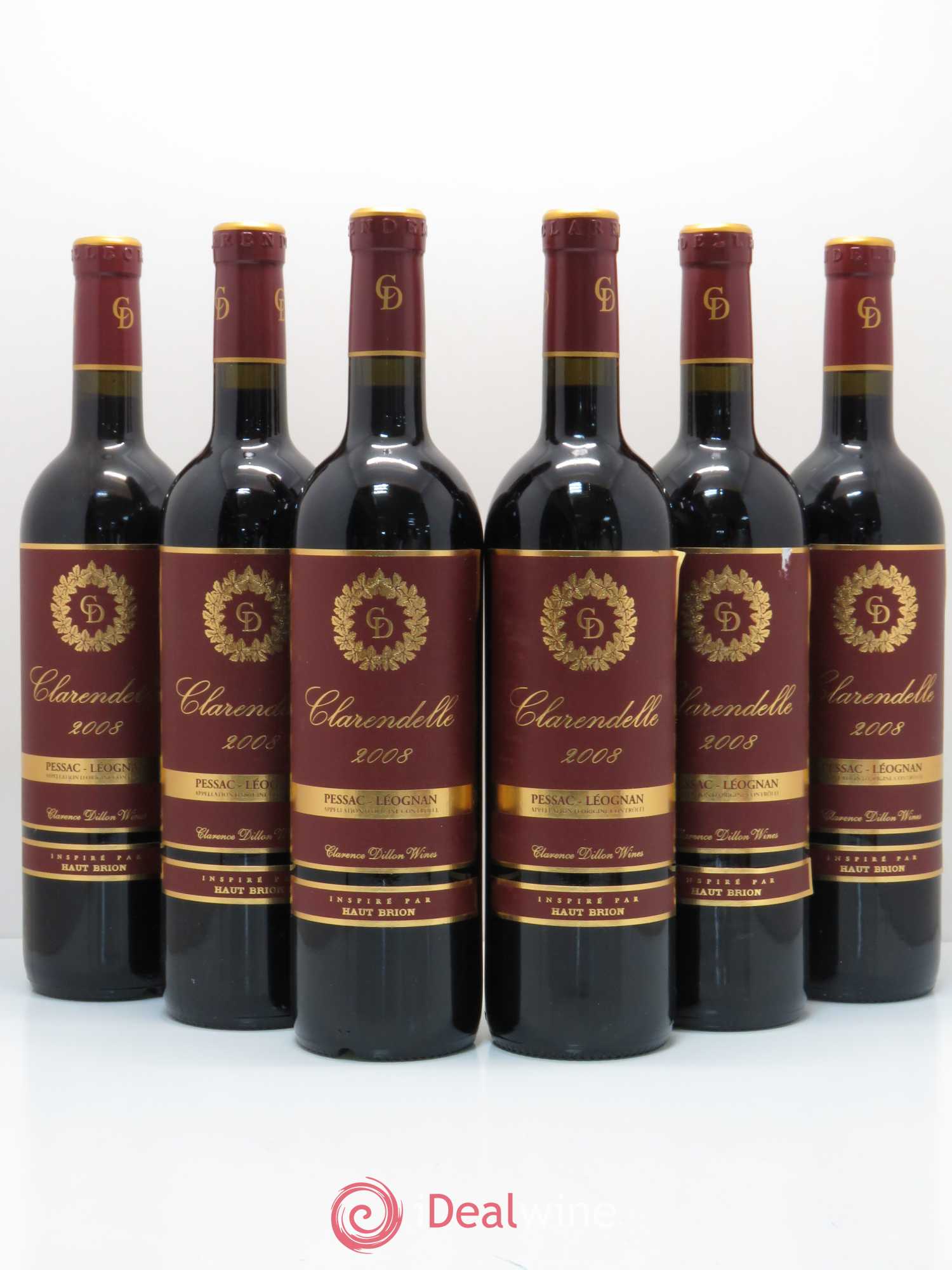 Bordeaux Clarendelle Haut Brion 2008 - Posten von 6 Flaschen - 0