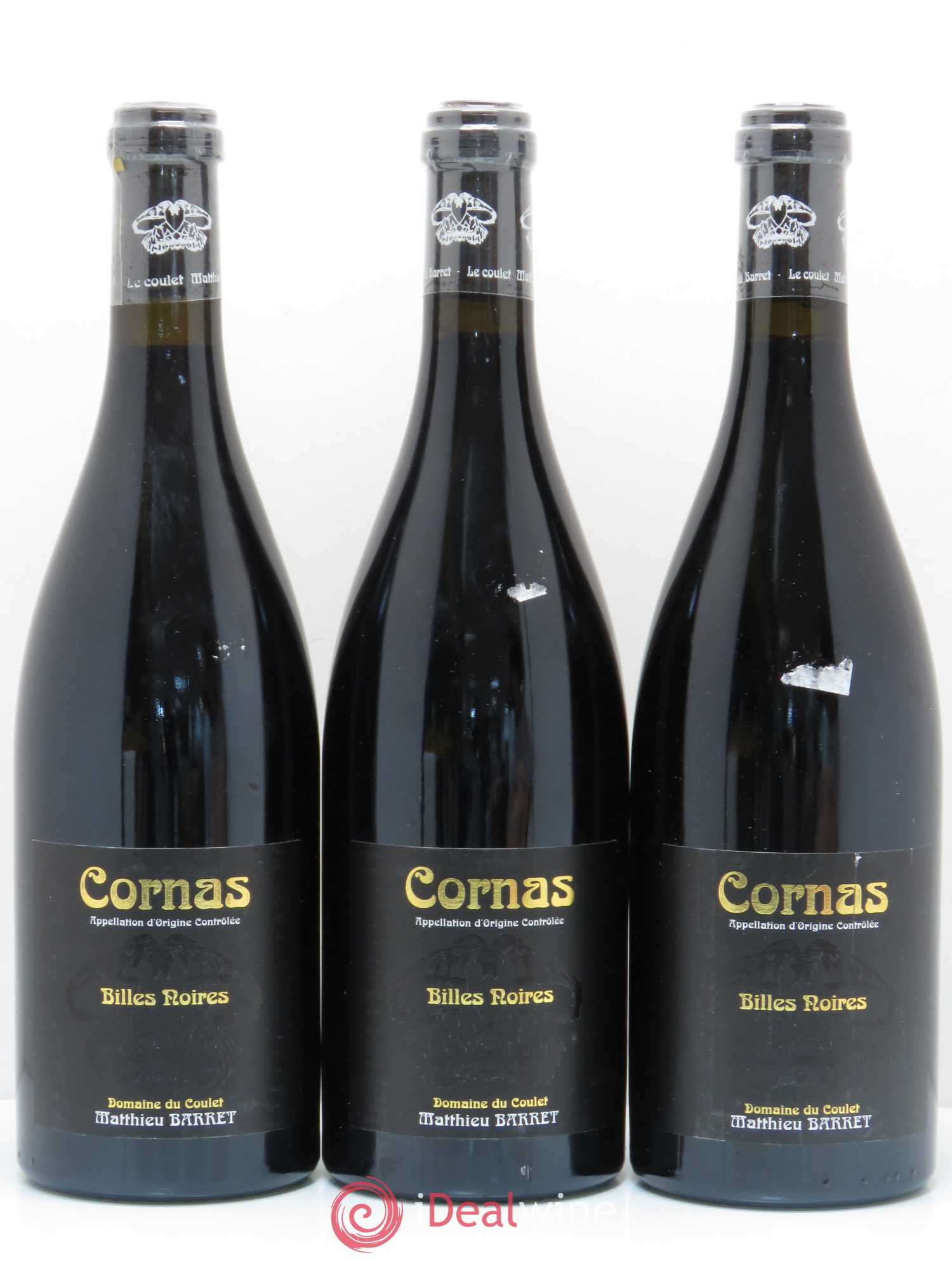 Cornas Billes Noires Coulet (Domaine du) - Matthieu Barret 2010 - Lot de 3 bouteilles - 0