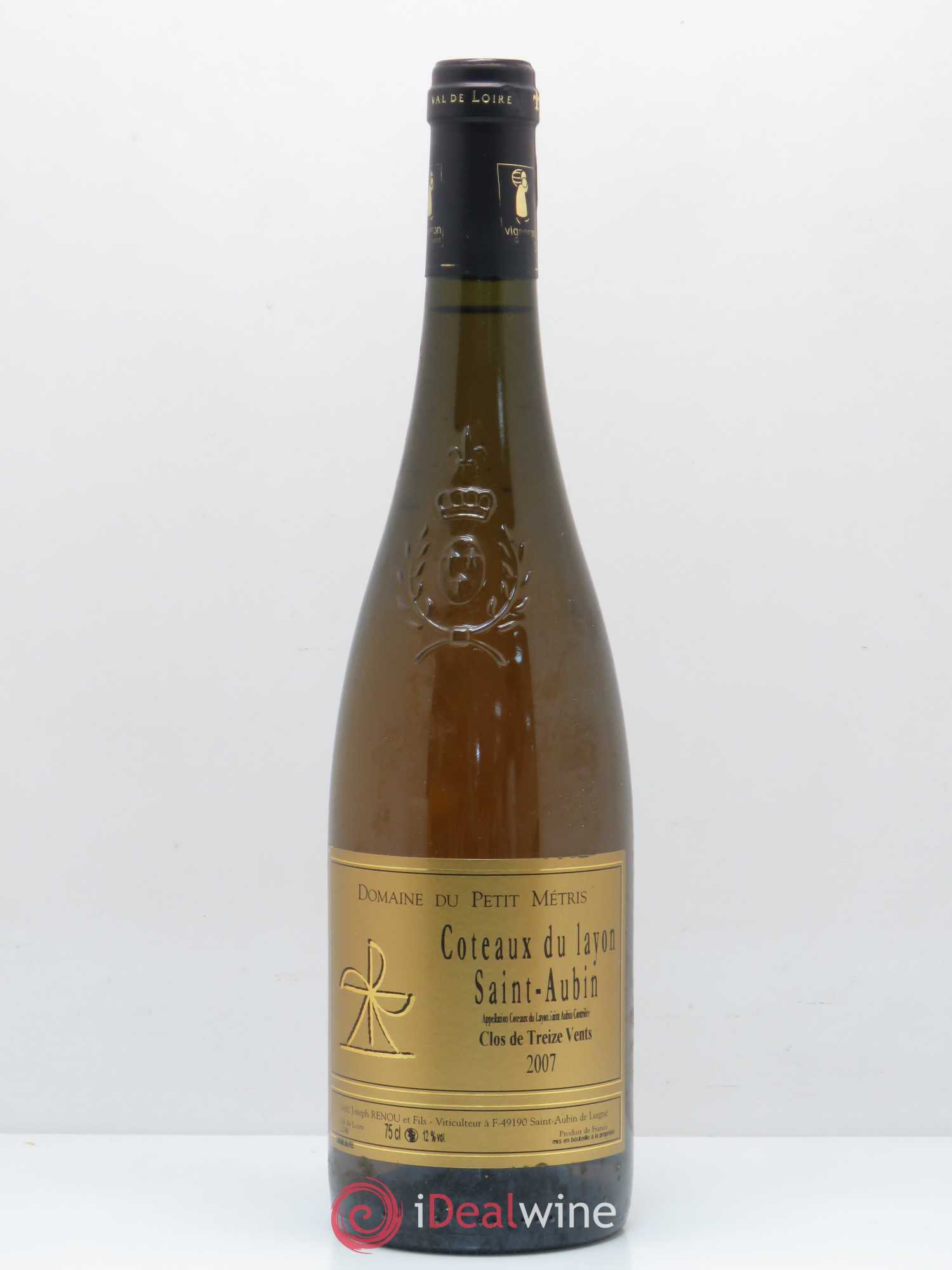 Coteaux du Layon Clos Treize Vents Domaine du Petit Metris (sans prix de réserve) 2007 - Posten von 1 Flasche - 0