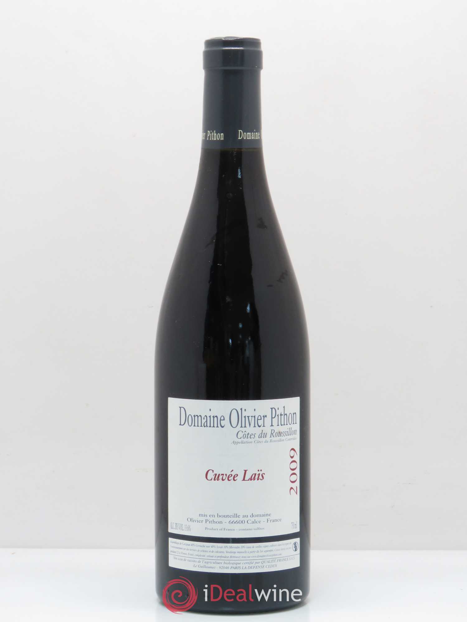 Côtes du Roussillon Olivier Pithon Laïs 2009 - Lot de 1 bouteille - 0