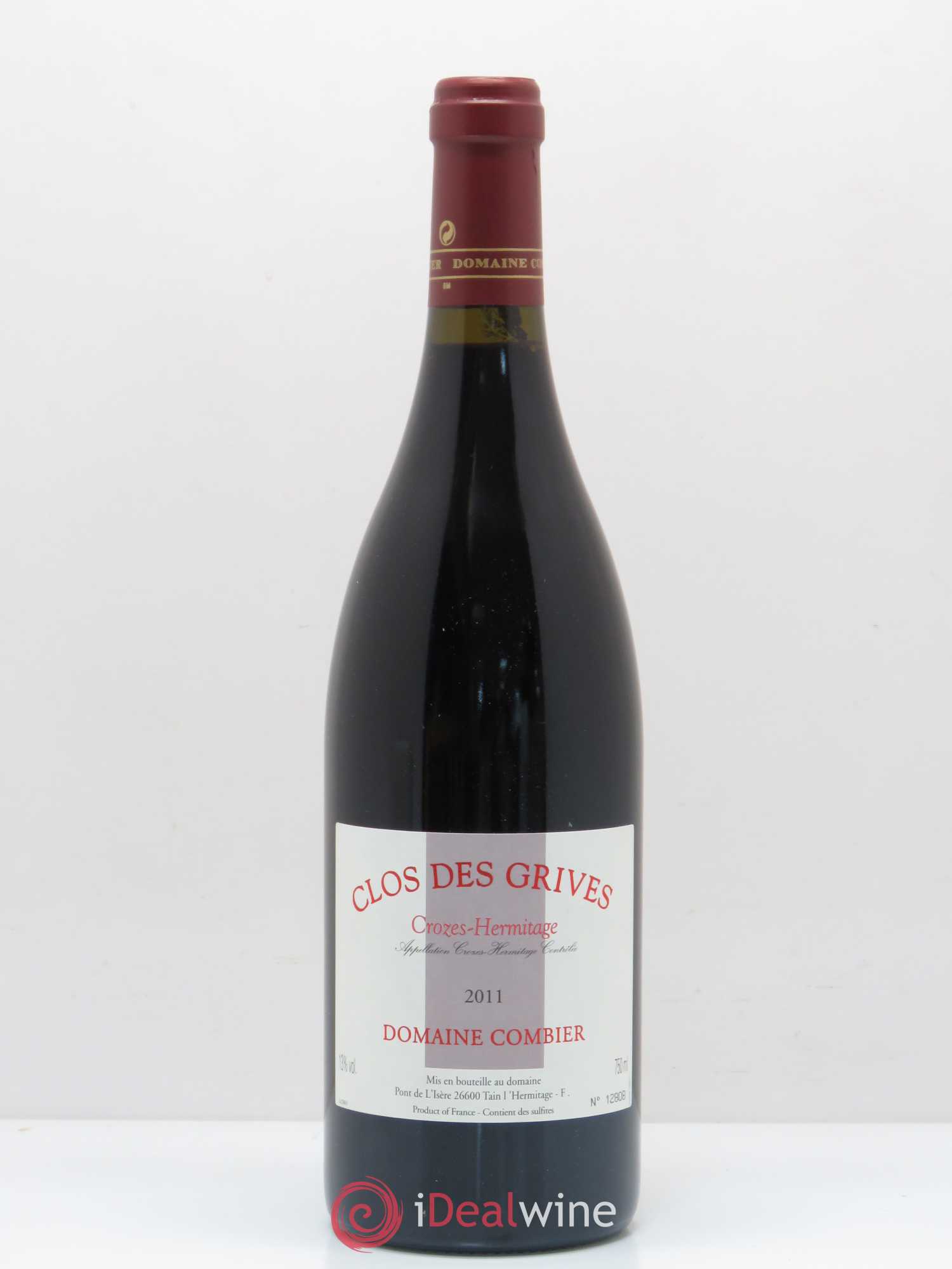 Crozes-Hermitage Clos des Grives Combier 2011 - Lot de 1 bouteille - 0