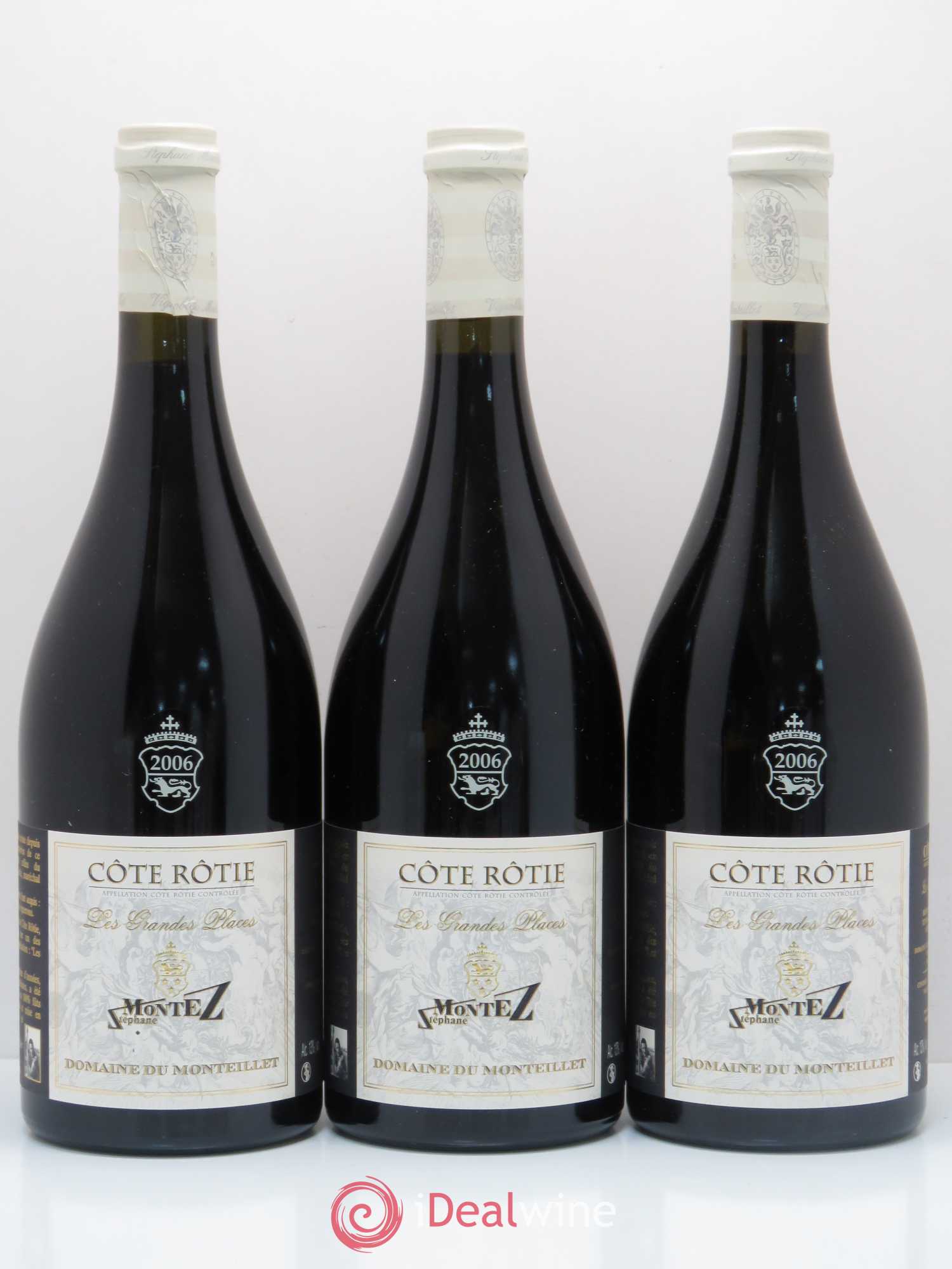 Côte-Rôtie Les Grandes Places Monteillet (Domaine du) - Stéphane Montez 2006 - Lot de 3 bouteilles - 0