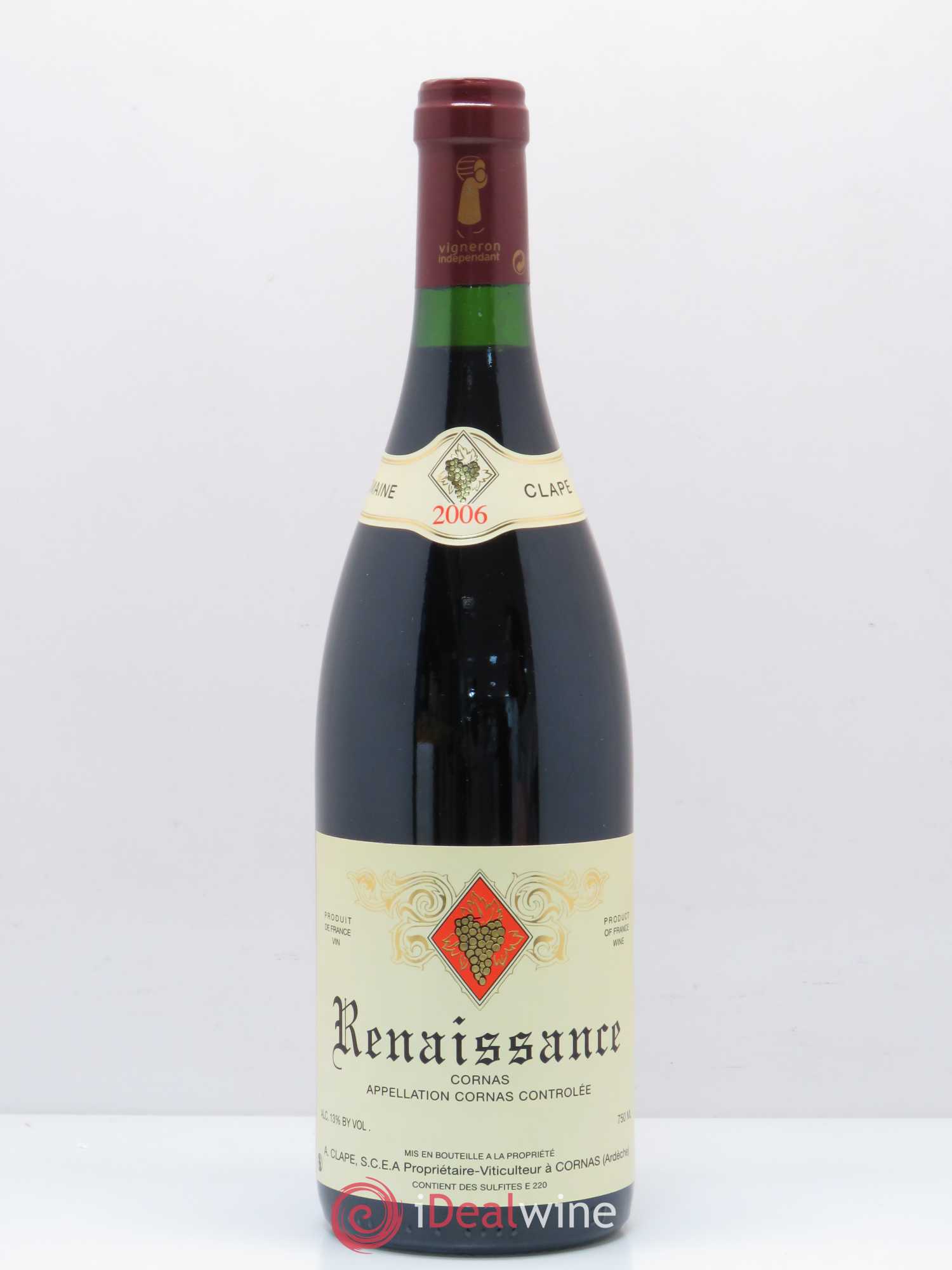 Cornas Renaissance Auguste Clape 2006 - Lot de 1 bouteille - 0