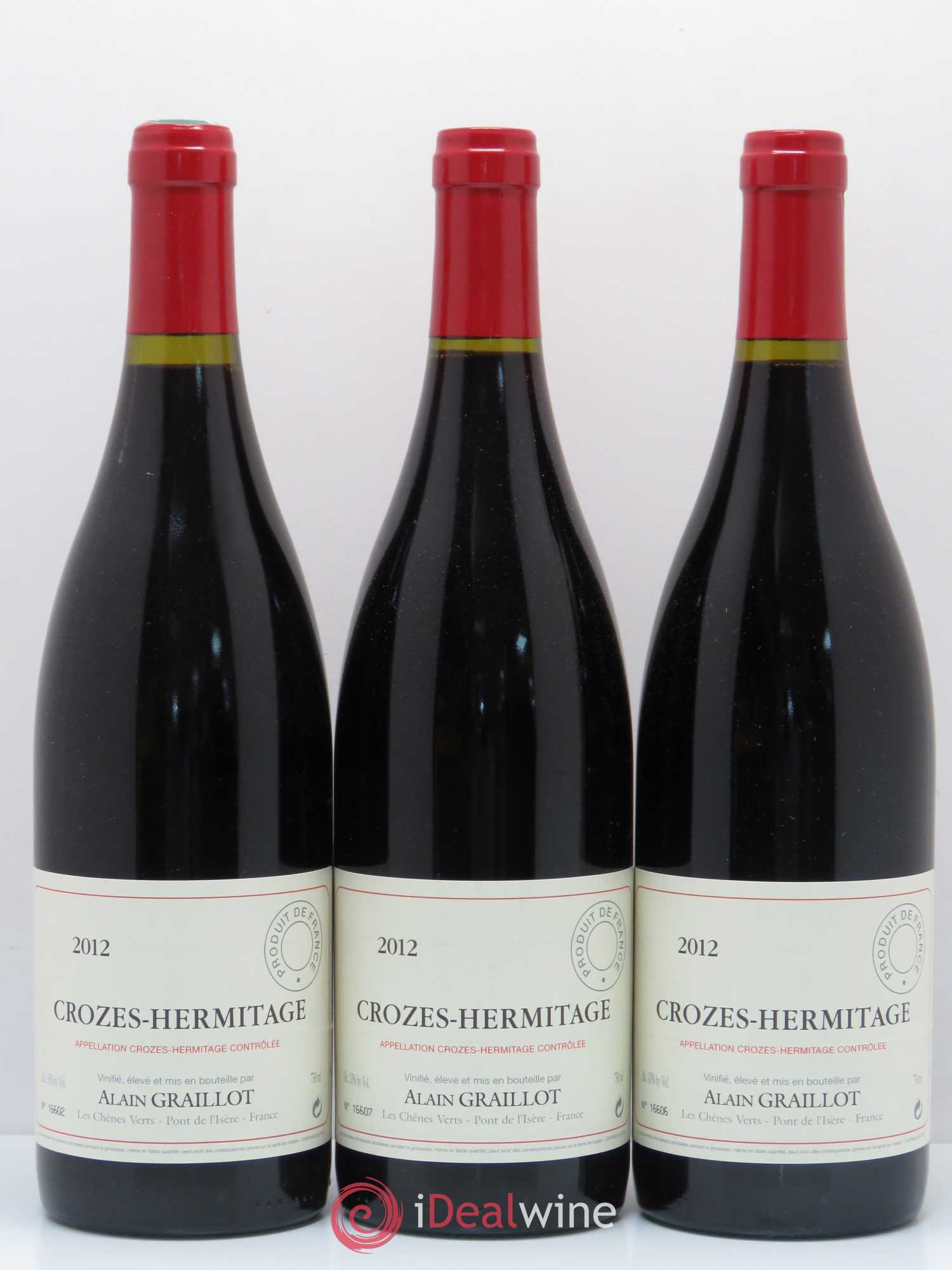 Crozes-Hermitage Domaine Graillot 2012 - Lot de 3 bouteilles - 0