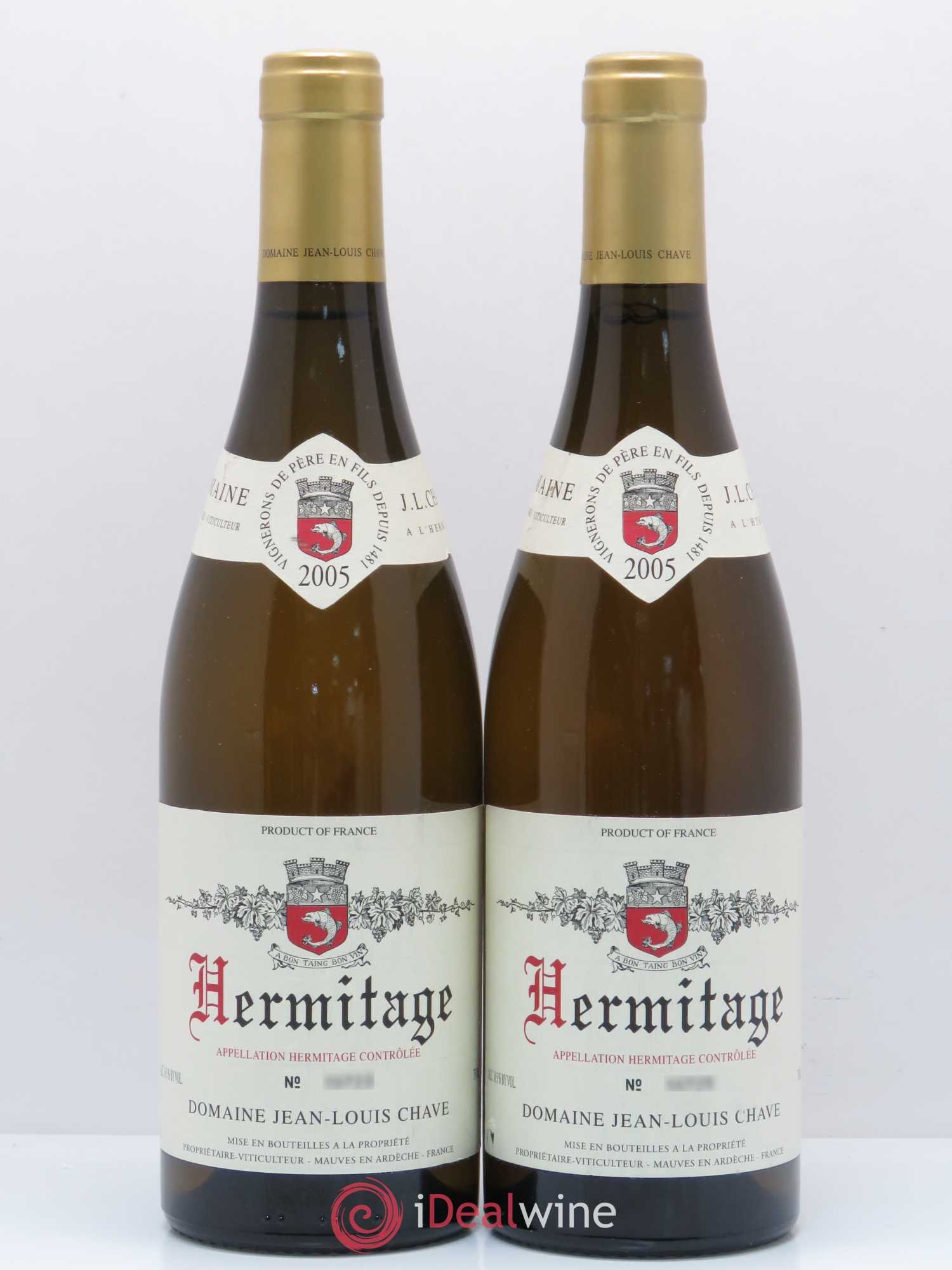 Hermitage Jean-Louis Chave 2005 - Lot de 2 bouteilles - 0